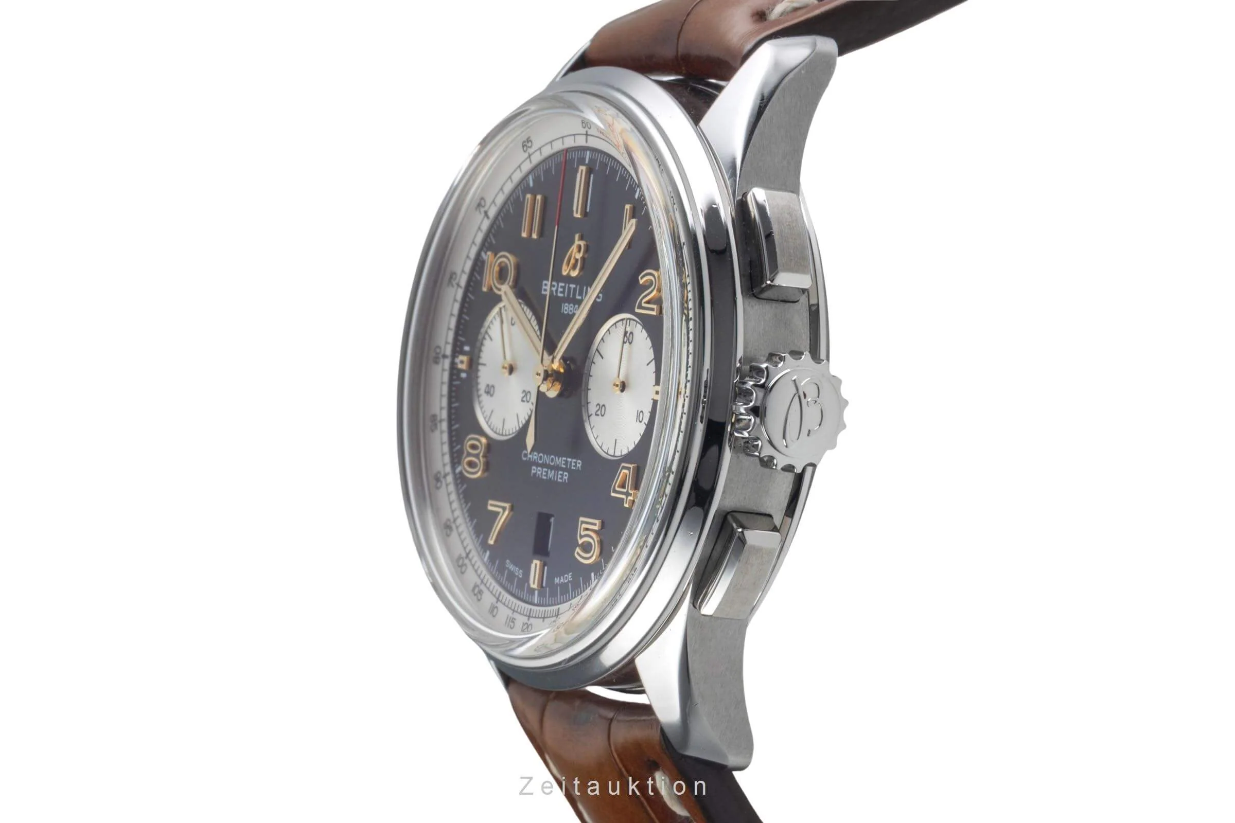 Breitling Premier chronograph steel automatic men's watch AB0118A21B1X2 LP: 8850EUR  [2501029] - Image 7