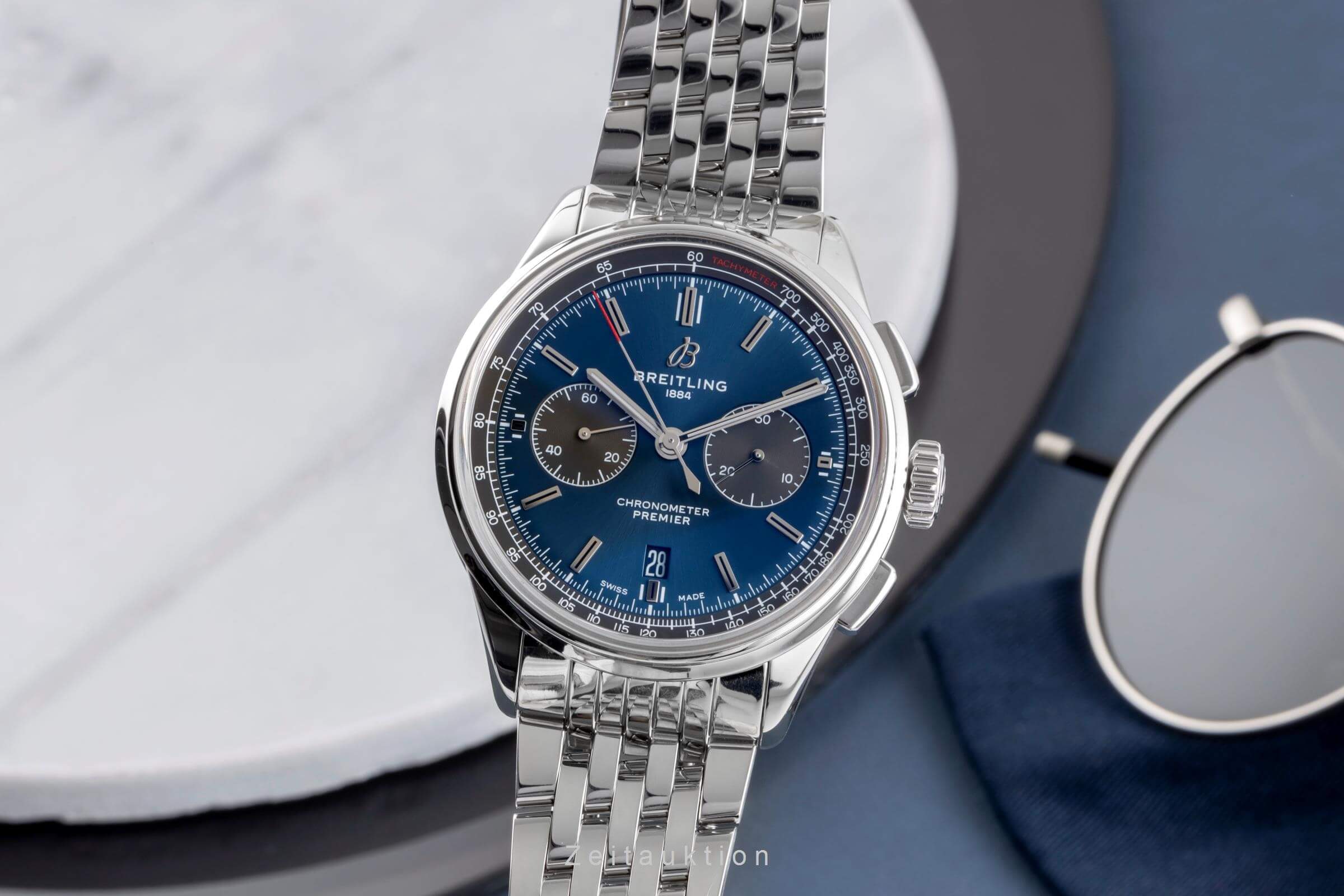 Breitling Premier chronograph steel automatic men's watch AB0118A61C1X1 LP: 8700EUR  [2501028] - Image 2