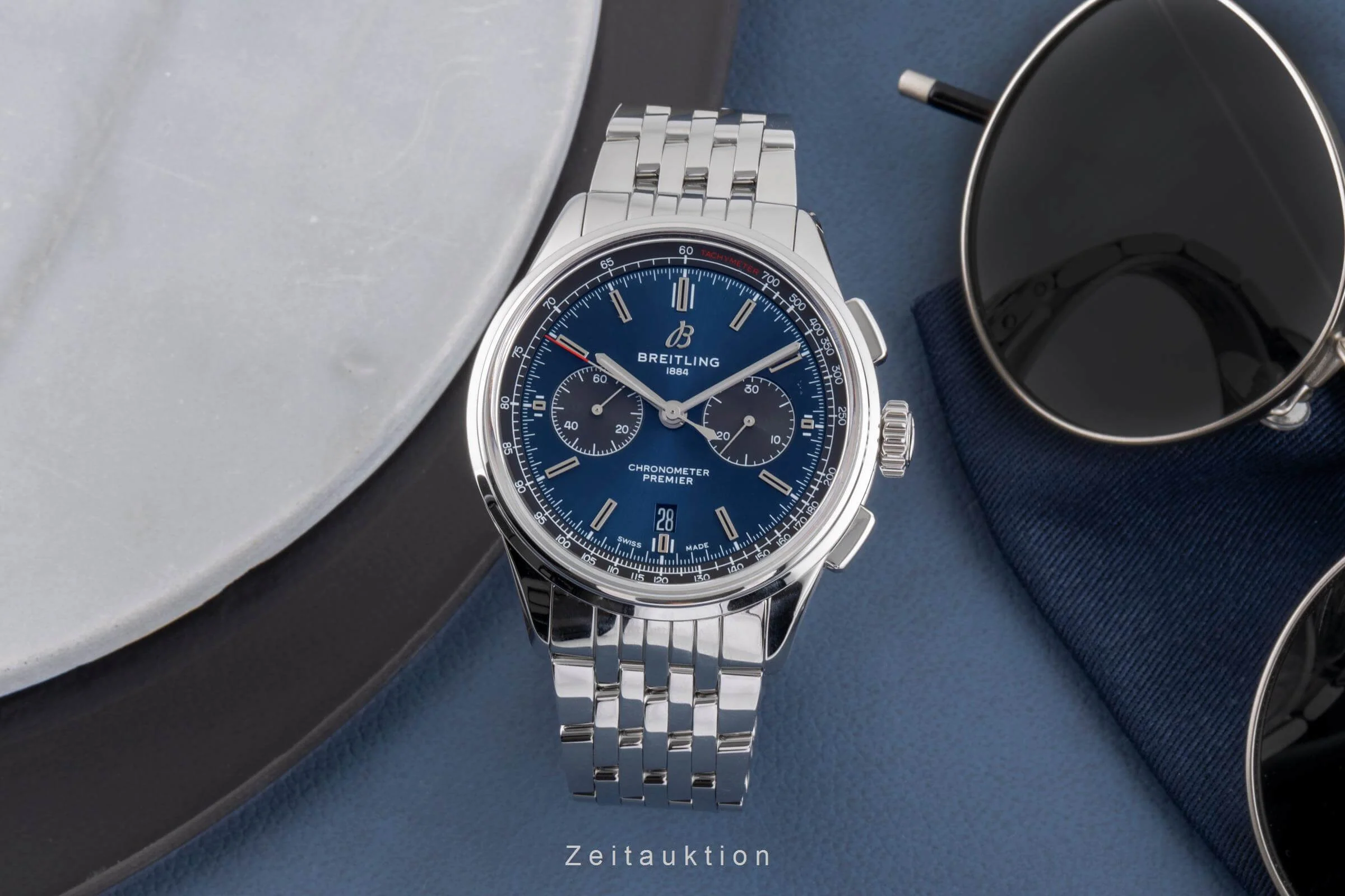 Breitling Premier chronograph steel automatic men's watch AB0118A61C1X1 LP: 8700EUR  [2501028] - Image 4