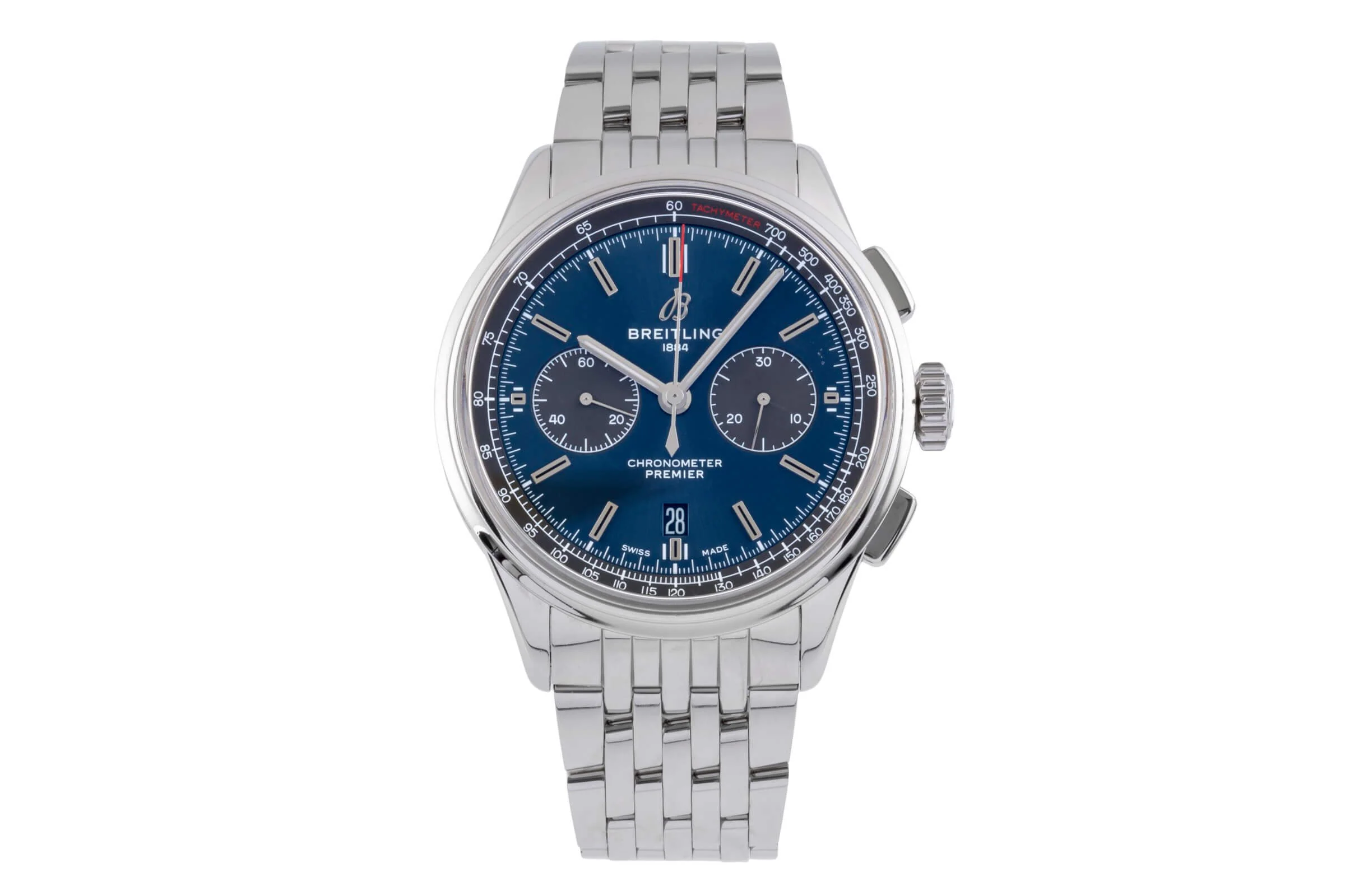 Breitling Premier chronograph steel automatic men's watch AB0118A61C1X1 LP: 8700EUR  [2501028] - Image 5