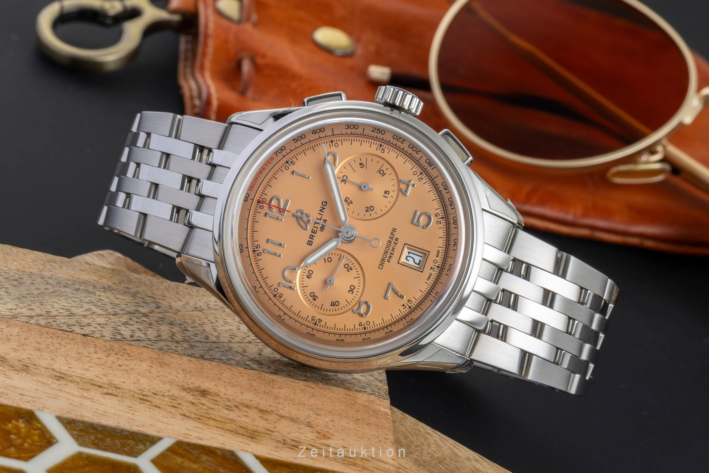 Breitling Premier chronograph steel automatic men's watch AB0145331K1A1 LP: 9200EUR  [2505679] - Image 3