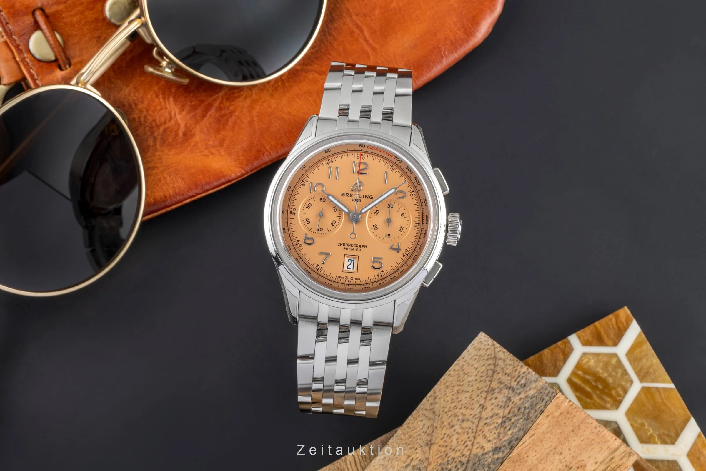 Breitling Premier chronograph steel automatic men's watch AB0145331K1A1 LP: 9200EUR  [2505679] - Image 4