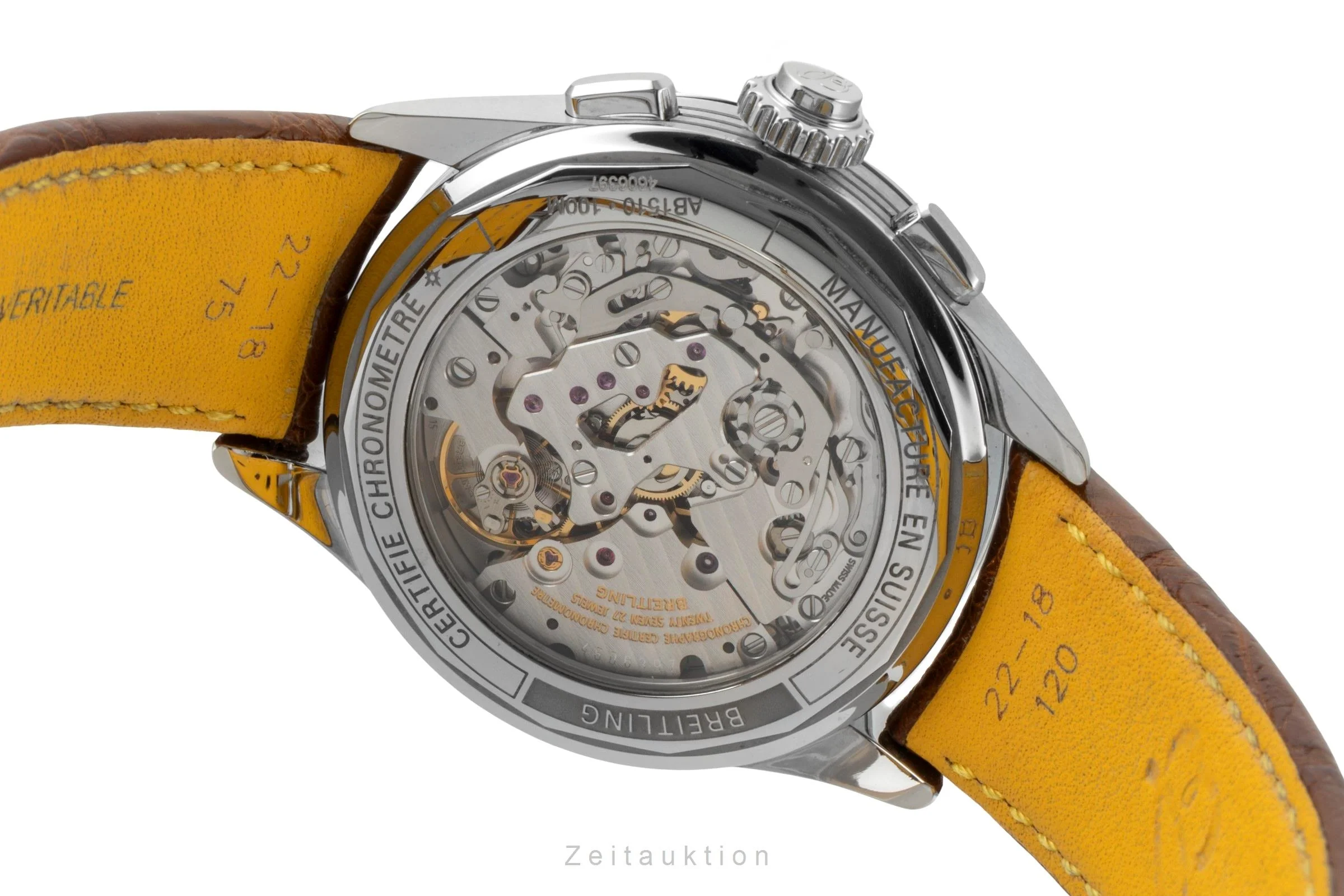 Breitling Premier chronograph steel manual winding men's watch AB1510171C1P1  [2600658] - Image 12