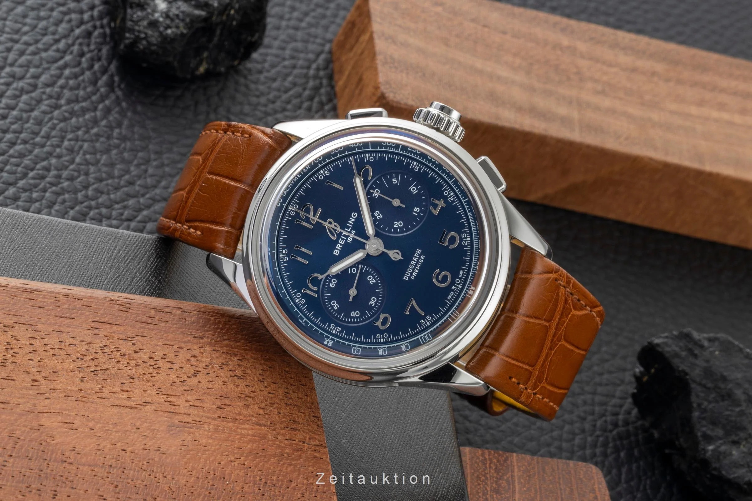 Breitling Premier chronograph steel manual winding men's watch AB1510171C1P1  [2600658] - Image 3