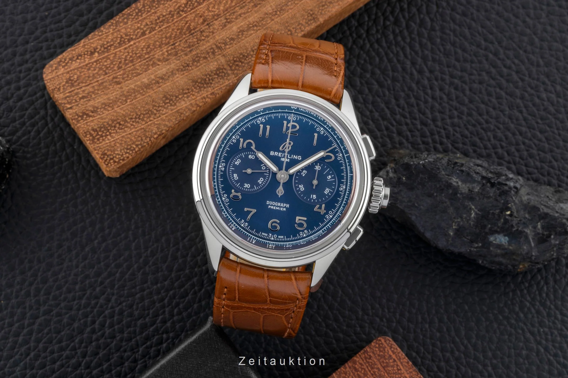 Breitling Premier chronograph steel manual winding men's watch AB1510171C1P1  [2600658] - Image 4