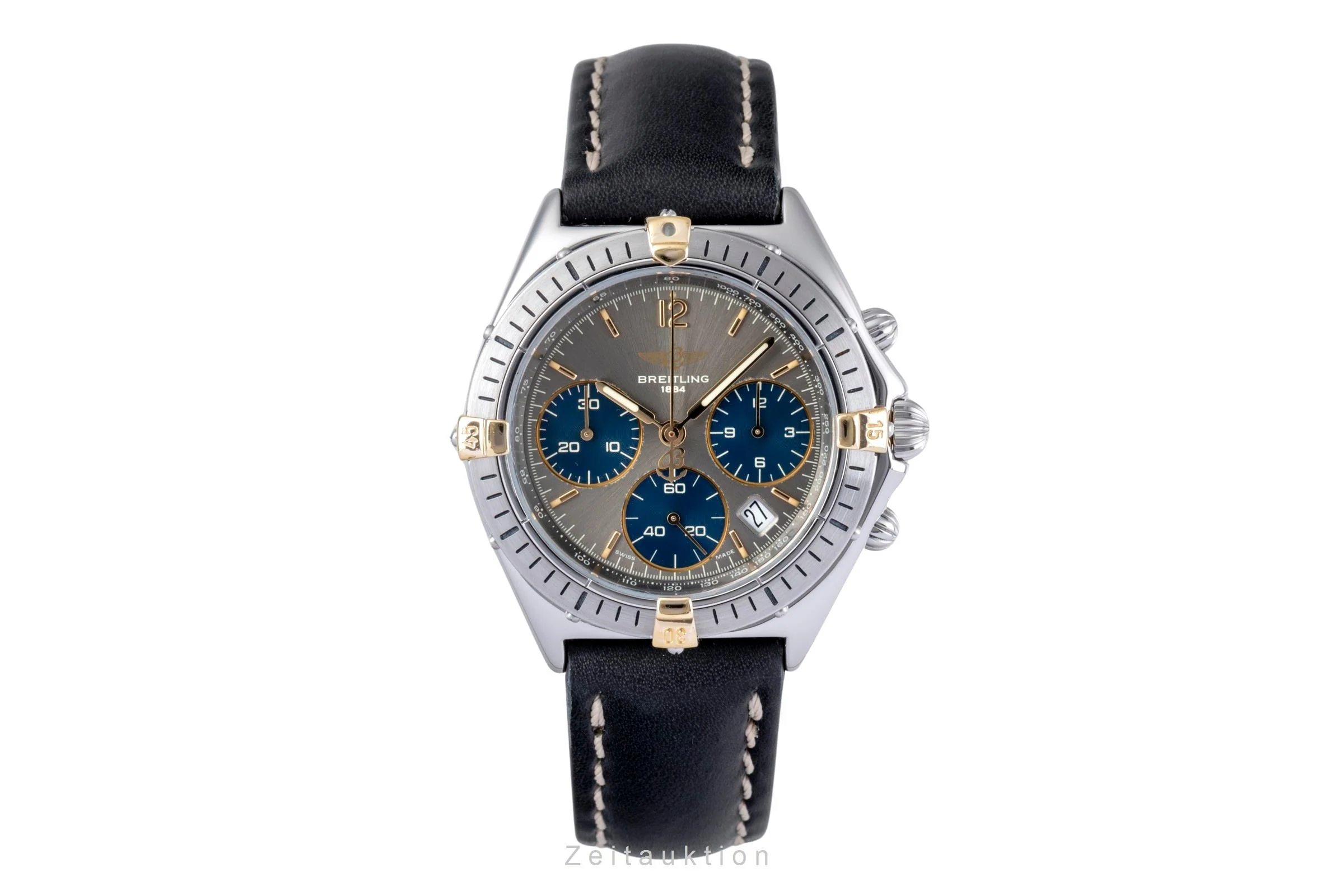 Breitling Sextant chronograph gilt / steel quartz men's watch B55045  [2505670] - Image 5