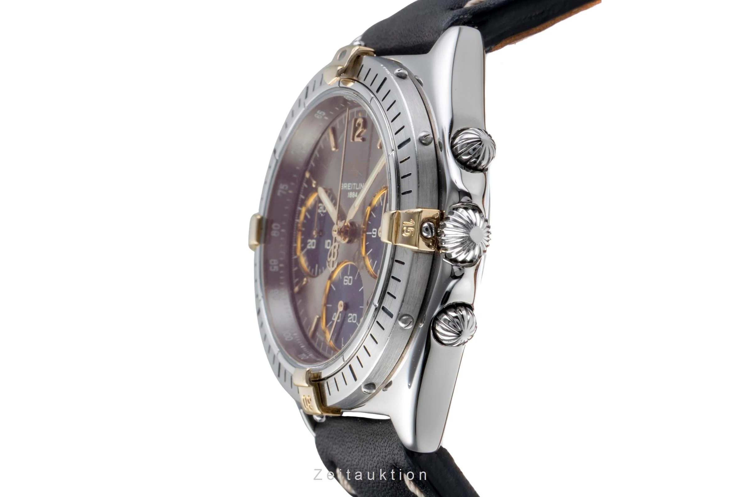 Breitling Sextant chronograph gilt / steel quartz men's watch B55045  [2505670] - Image 7