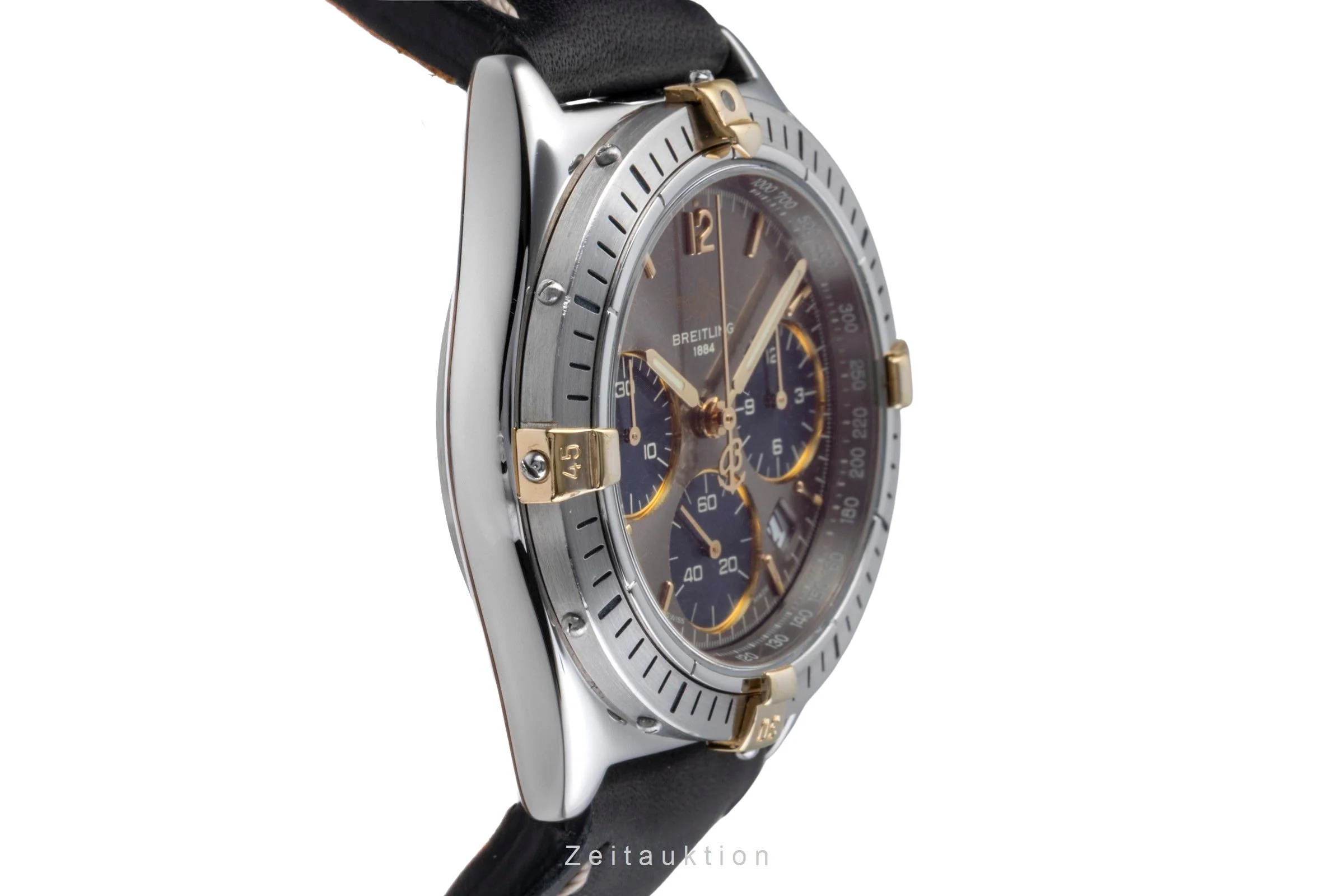 Breitling Sextant chronograph gilt / steel quartz men's watch B55045  [2505670] - Image 8