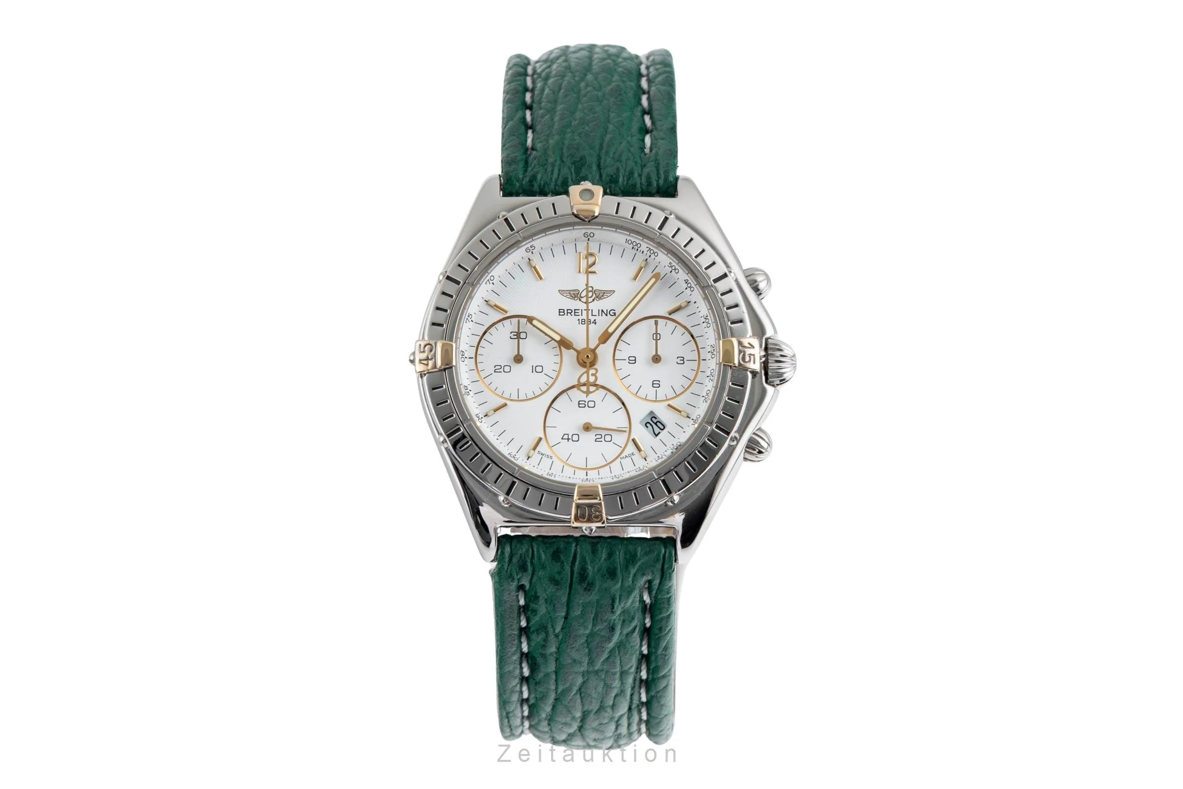 Breitling Sextant chronograph gilt / steel quartz men's watch B55046  [2502141] - Image 5