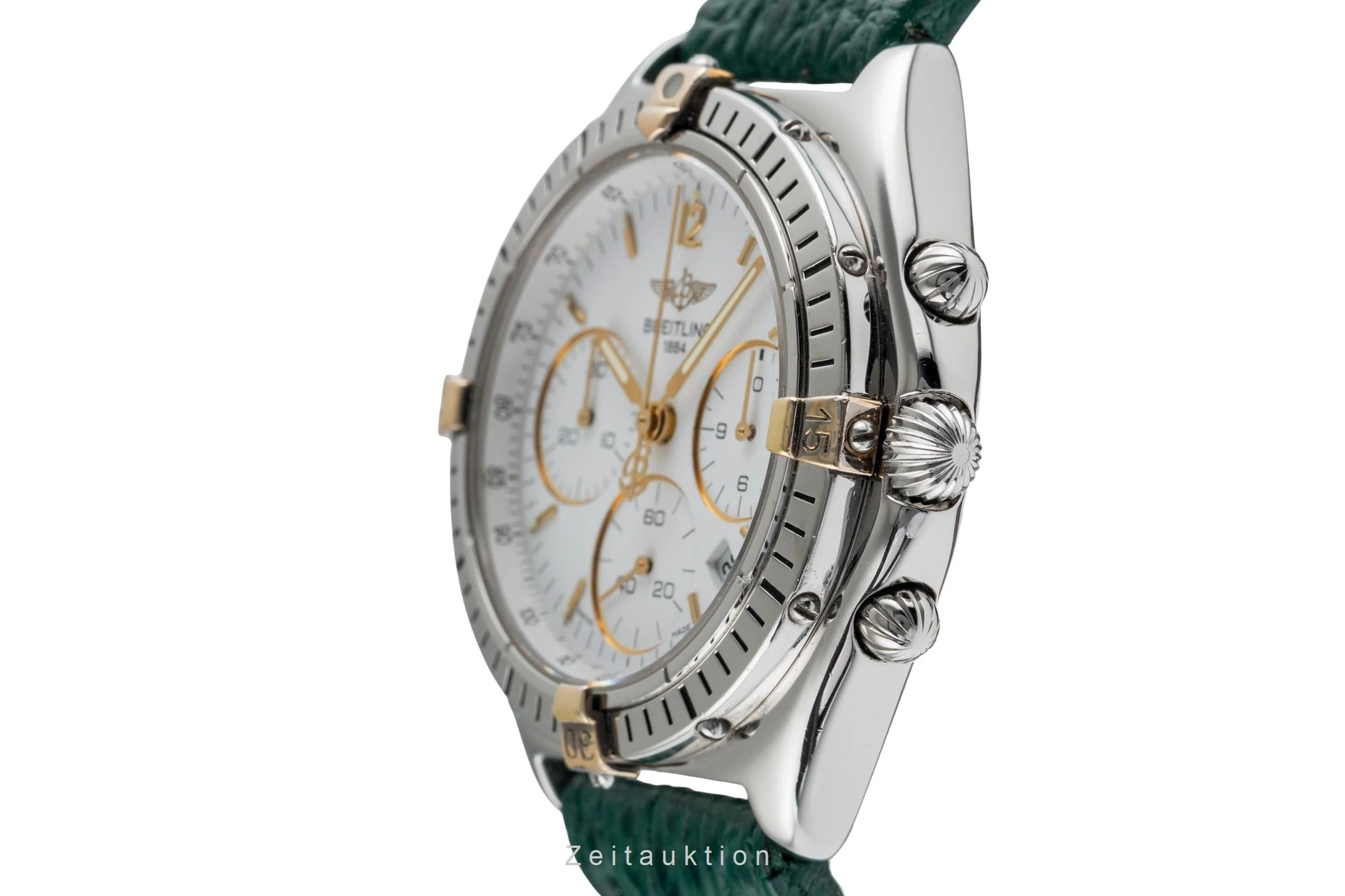 Breitling Sextant chronograph gilt / steel quartz men's watch B55046  [2502141] - Image 7