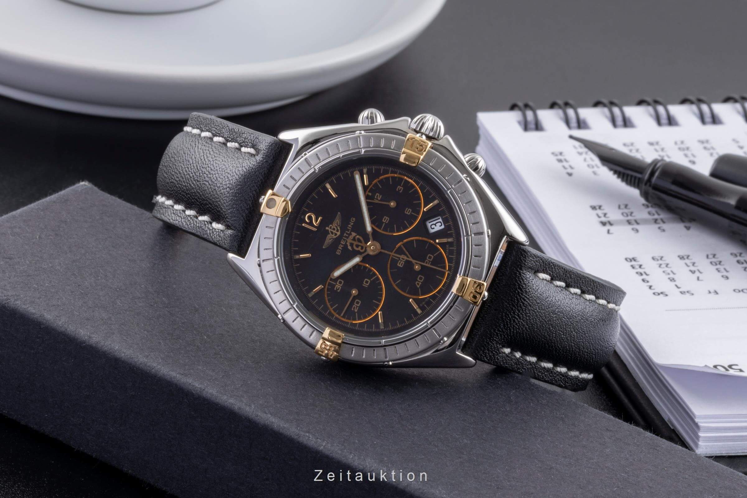 Breitling Sextant chronograph steel / gold quartz men's watch B55045  [2500223] - Image 3