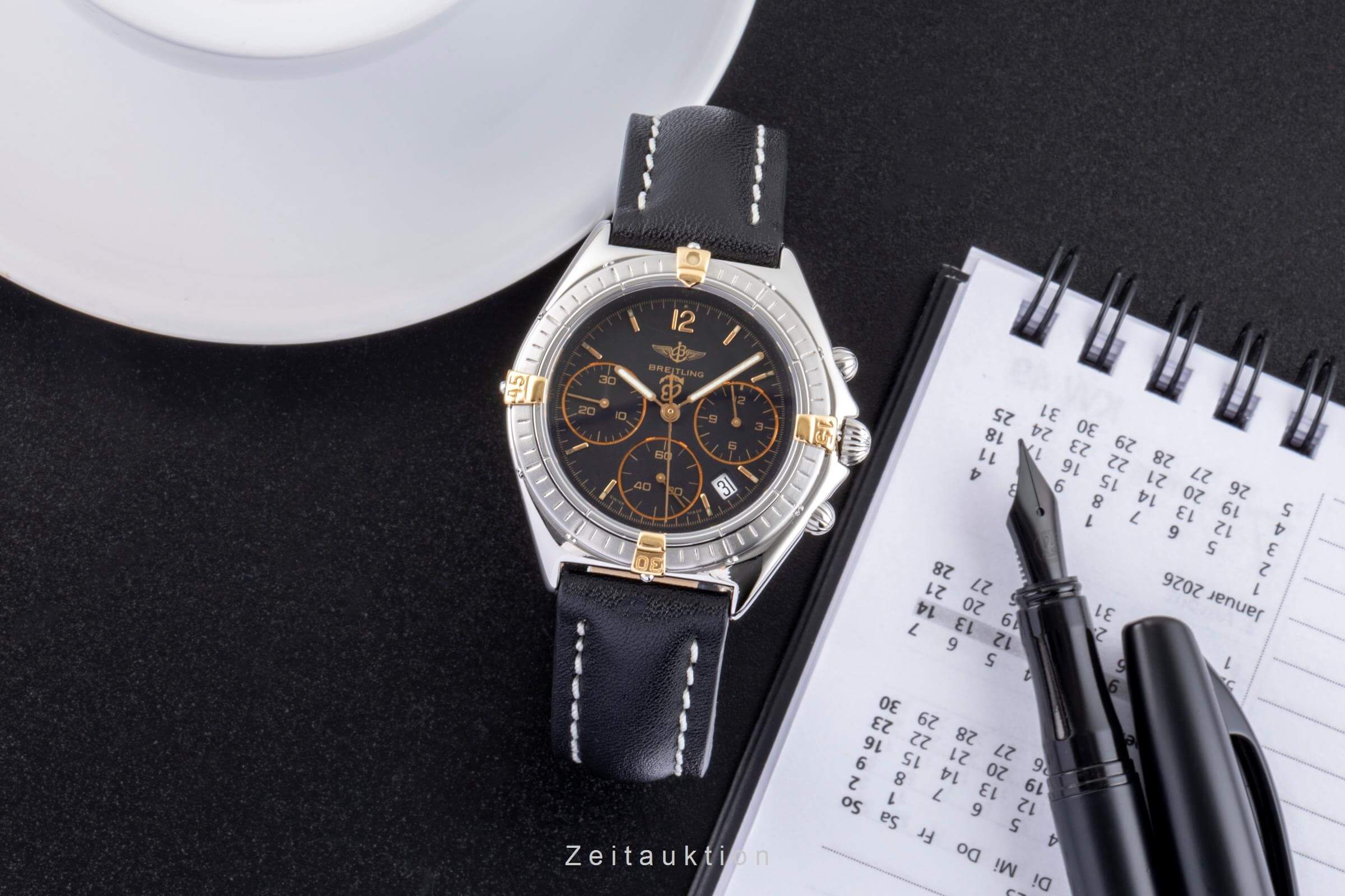 Breitling Sextant chronograph steel / gold quartz men's watch B55045  [2500223] - Image 4