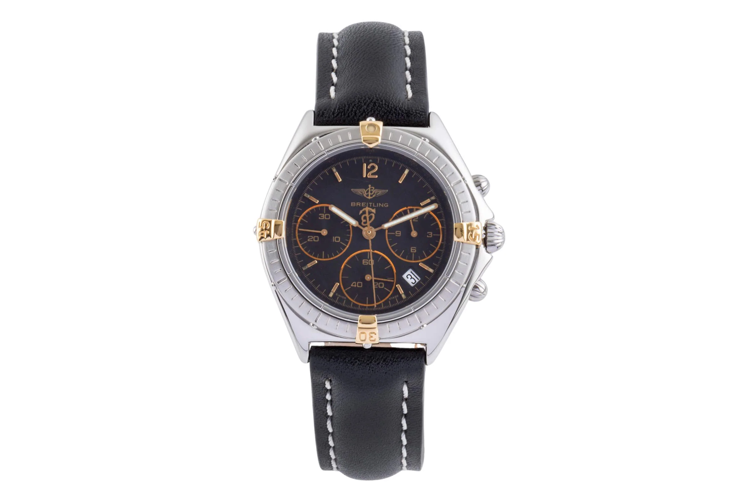 Breitling Sextant chronograph steel / gold quartz men's watch B55045  [2500223] - Image 5