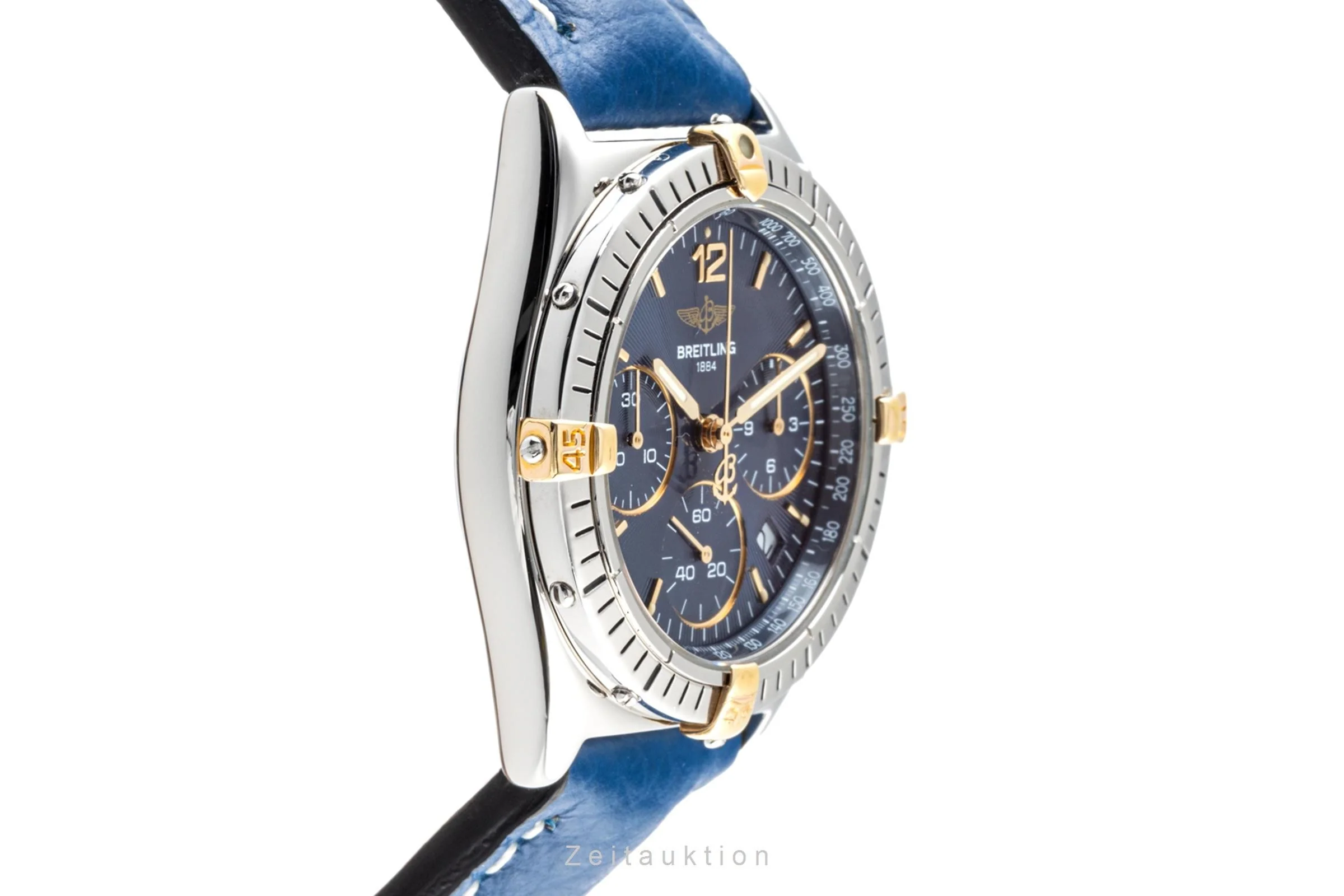 Breitling Sextant chronograph steel / gold quartz men's watch B55047  [2301024] - Image 6