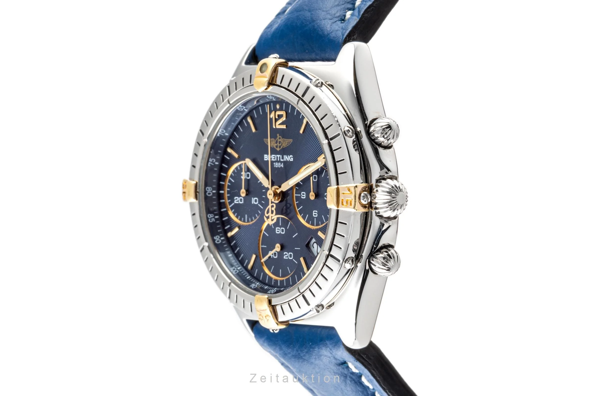 Breitling Sextant chronograph steel / gold quartz men's watch B55047  [2301024] - Image 7