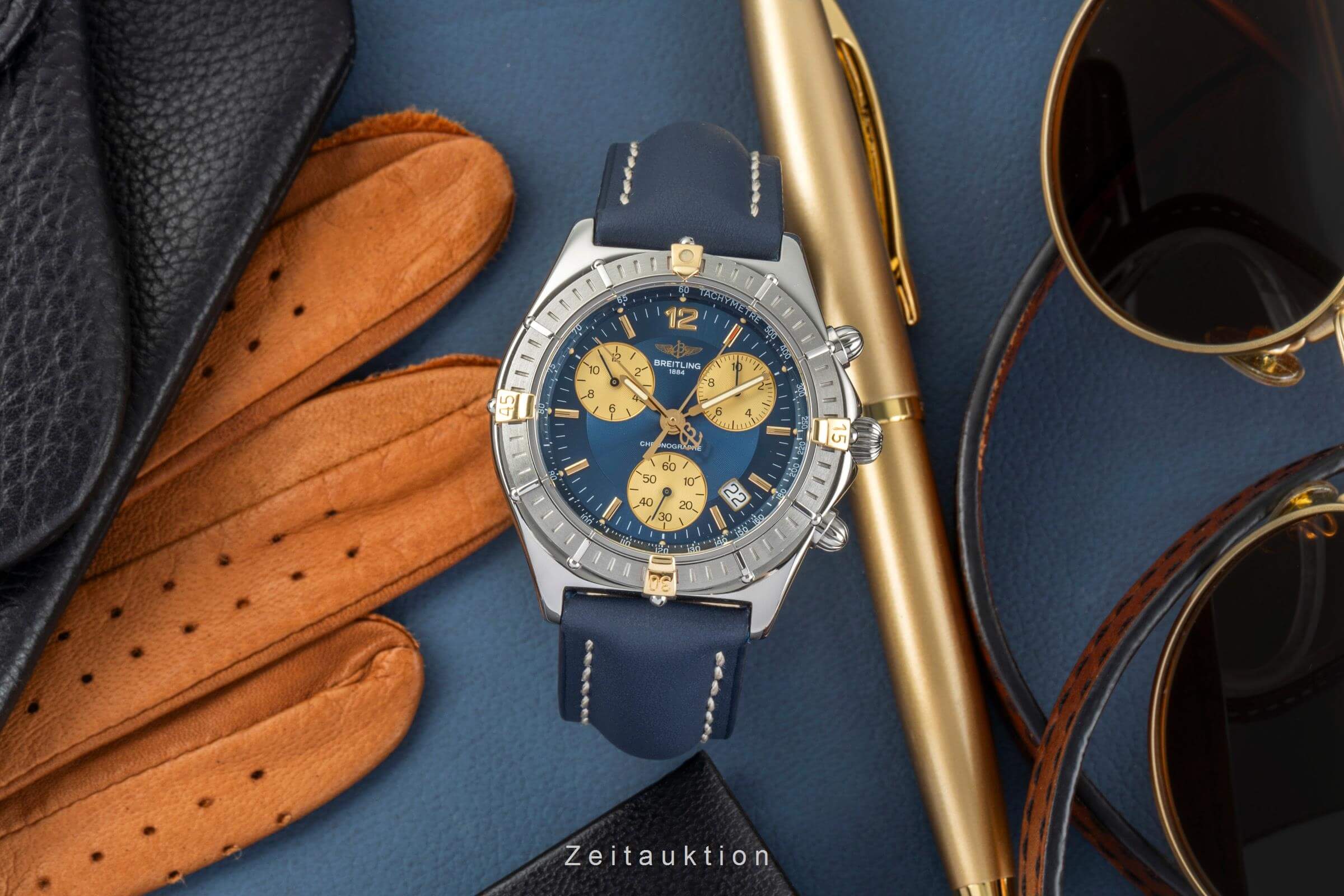 Breitling Sirius chronograph steel / gold quartz men's watch B53011  [2403305] - Image 3