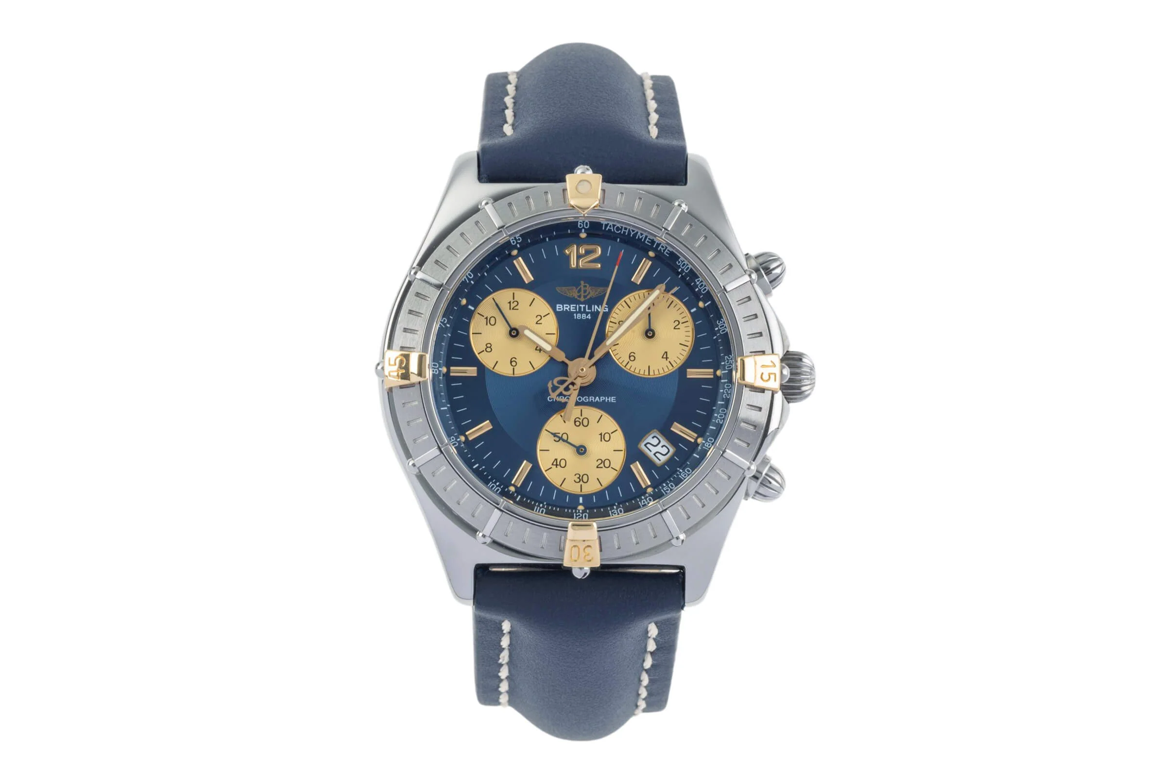 Breitling Sirius chronograph steel / gold quartz men's watch B53011  [2403305] - Image 4