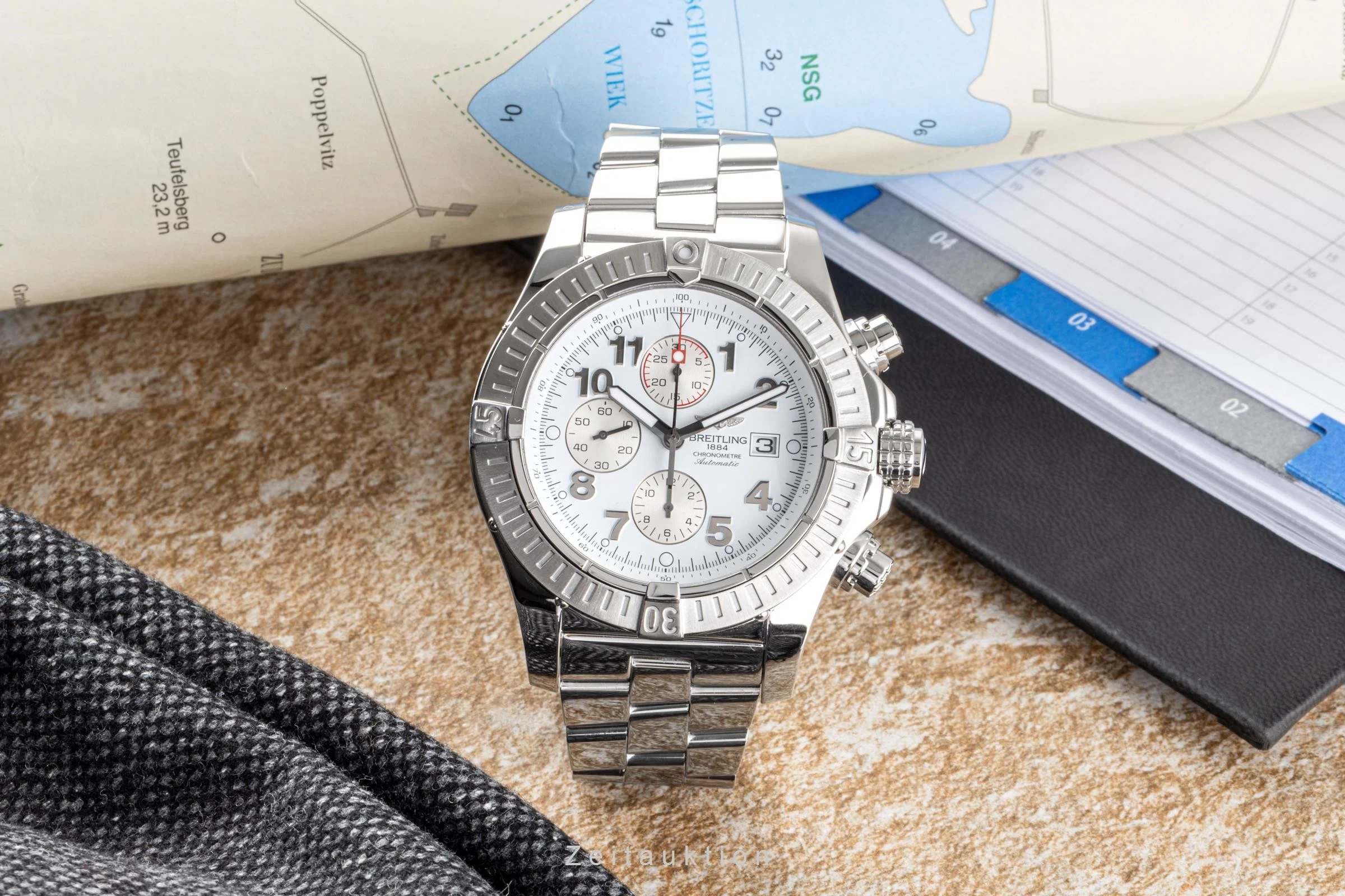 Breitling Super Avenger chronograph steel automatic men's watch A13370  [2204846] - Image 2