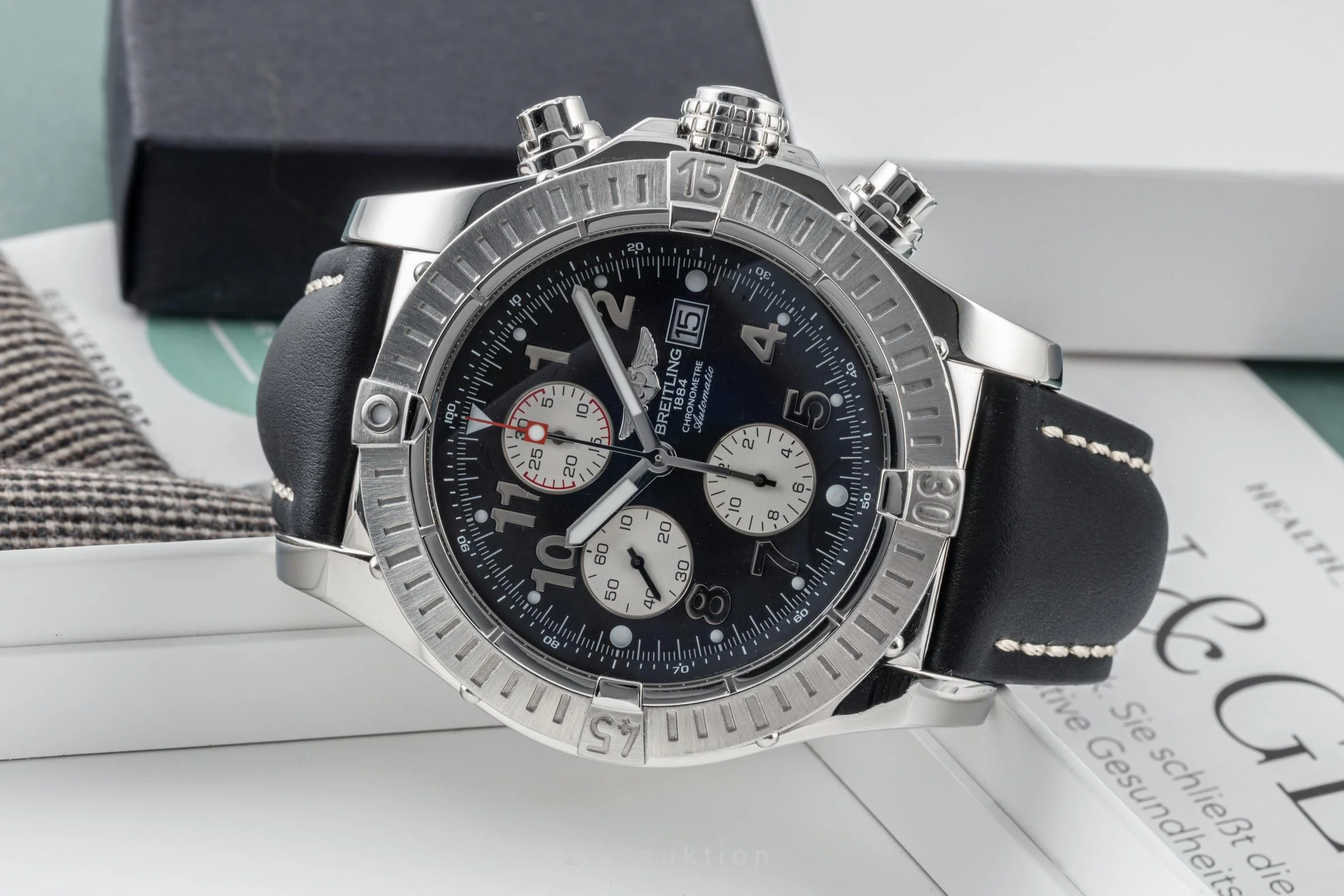 Breitling Super Avenger chronograph steel automatic men's watch A13370 LP: 5700EUR  [2305365] - Image 2