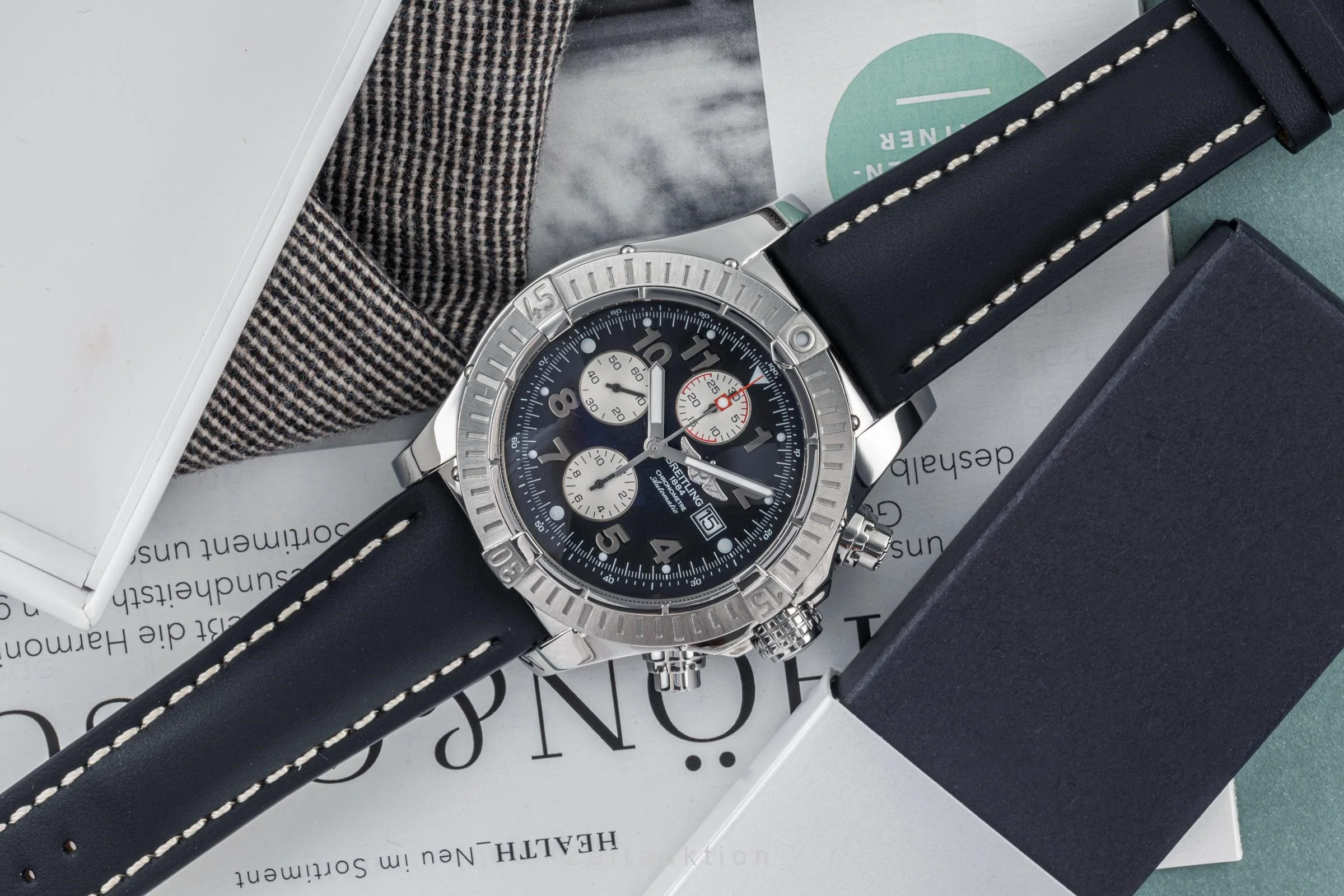 Breitling Super Avenger chronograph steel automatic men's watch A13370 LP: 5700EUR  [2305365] - Image 3
