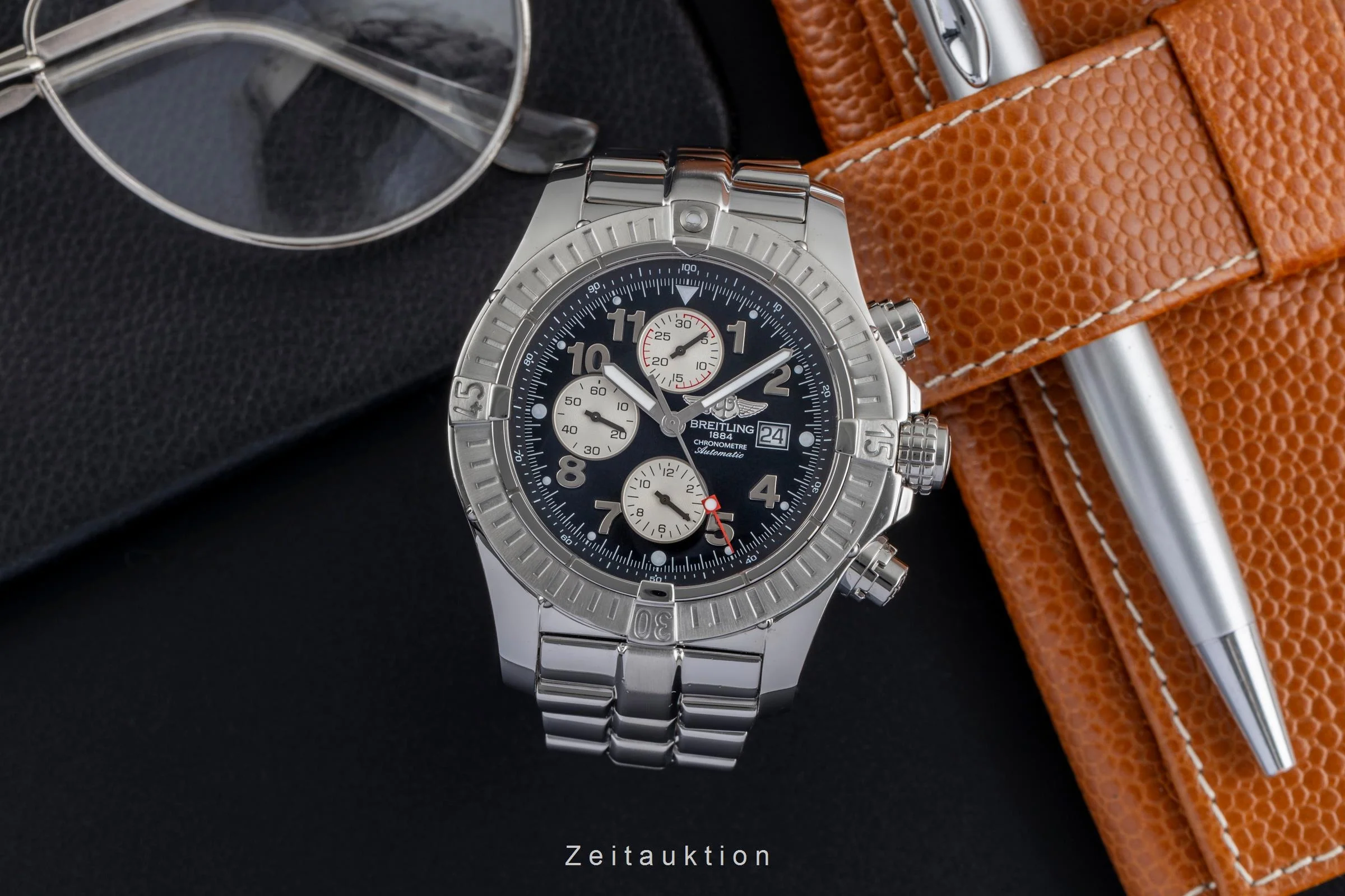 Breitling Super Avenger chronograph steel automatic men's watch A13370  [2501940] - Image 4
