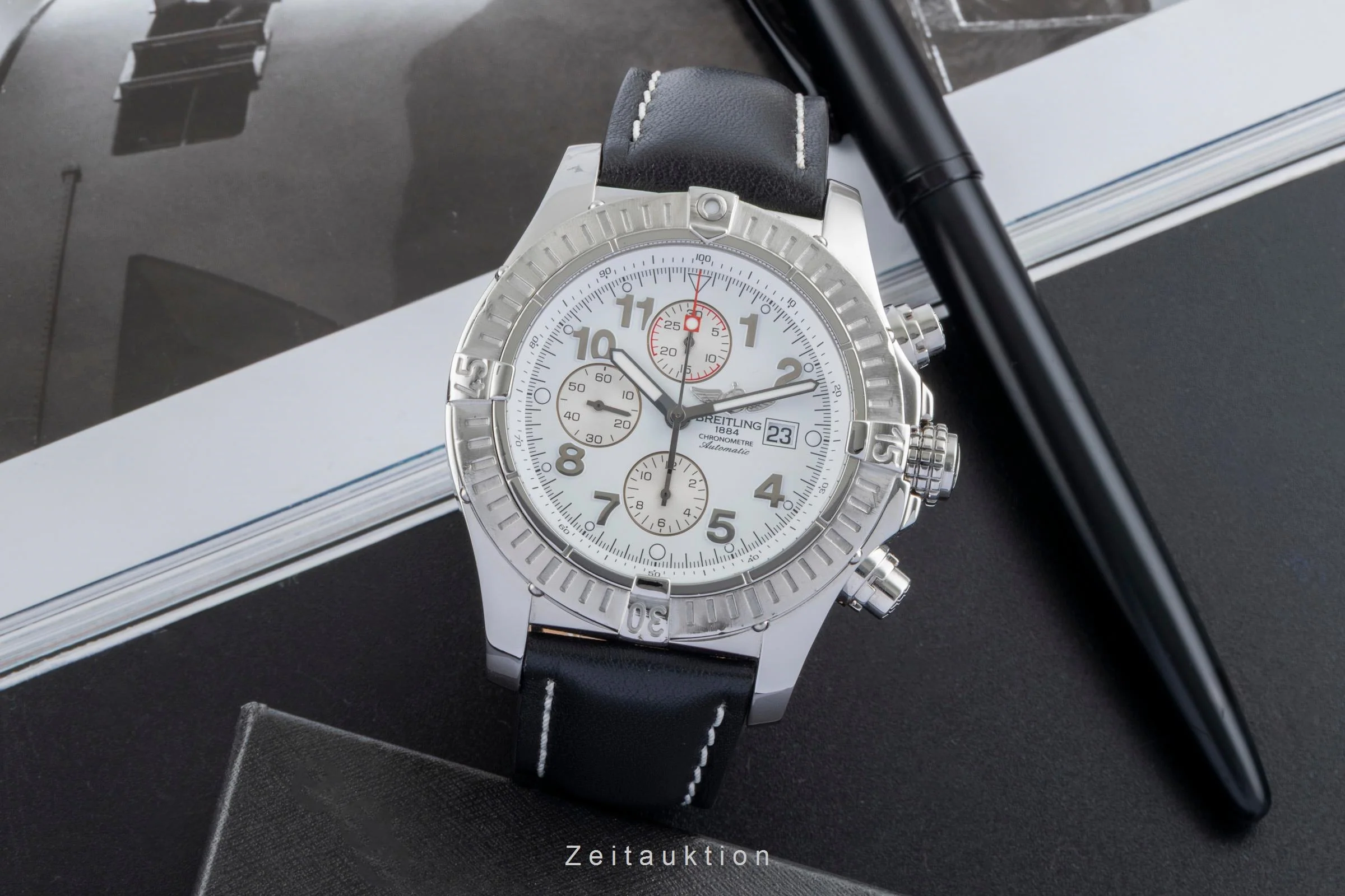 Breitling Super Avenger chronograph steel automatic men's watch A13370  [2507192] - Image 4