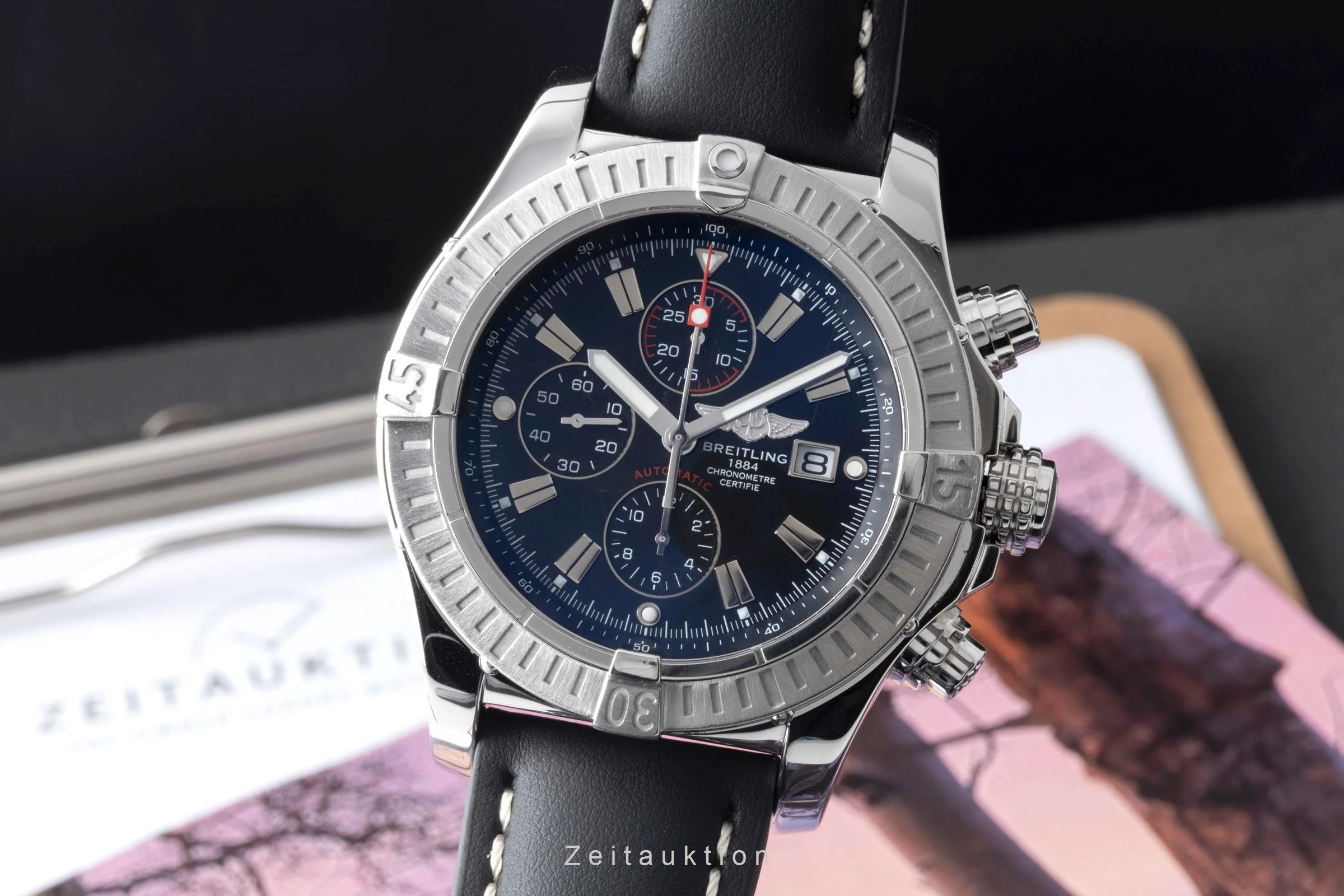 Breitling Super Avenger chronograph steel automatic men's watch A1337011/B907  [2601019] - Image 2