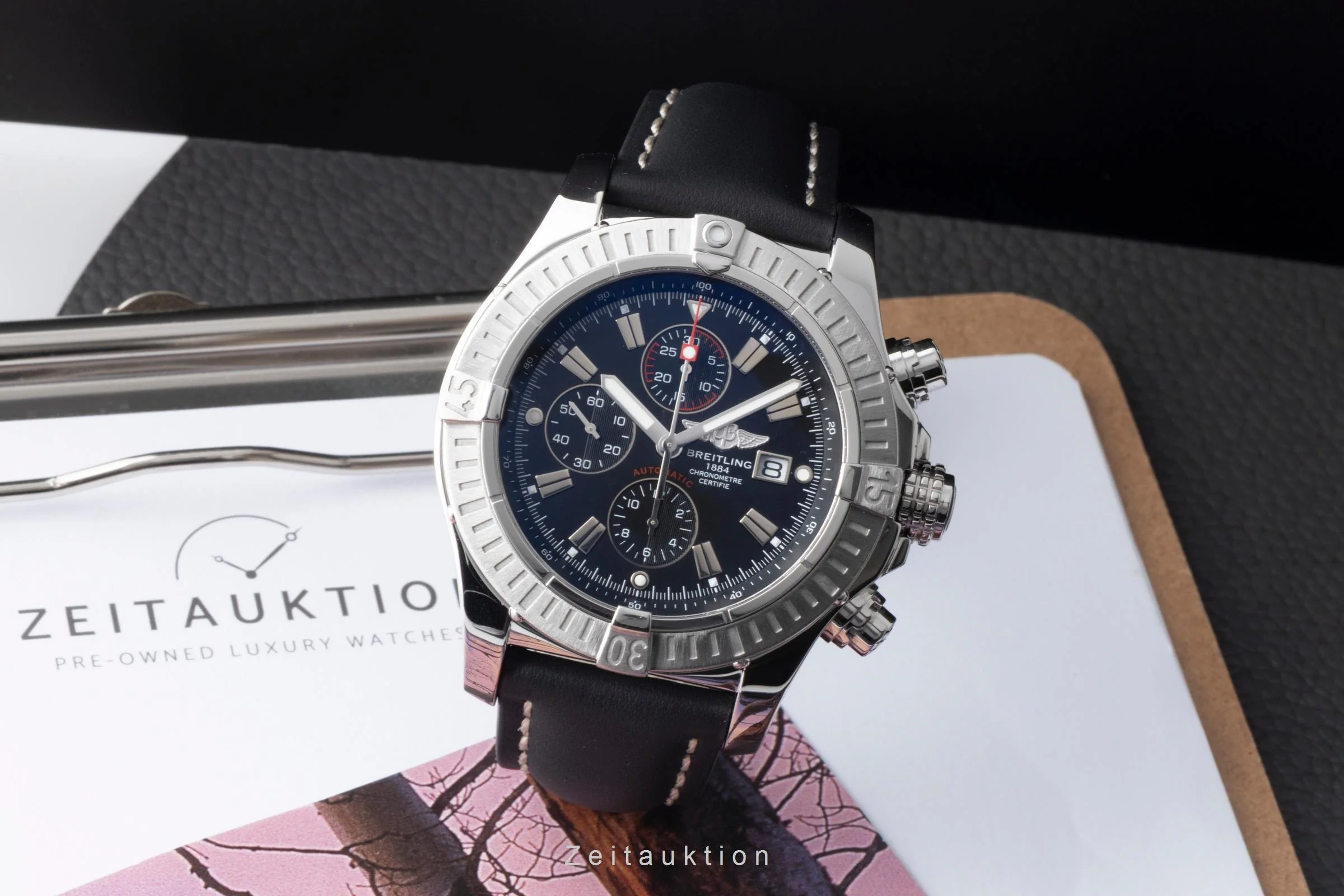 Breitling Super Avenger chronograph steel automatic men's watch A1337011/B907  [2601019] - Image 4