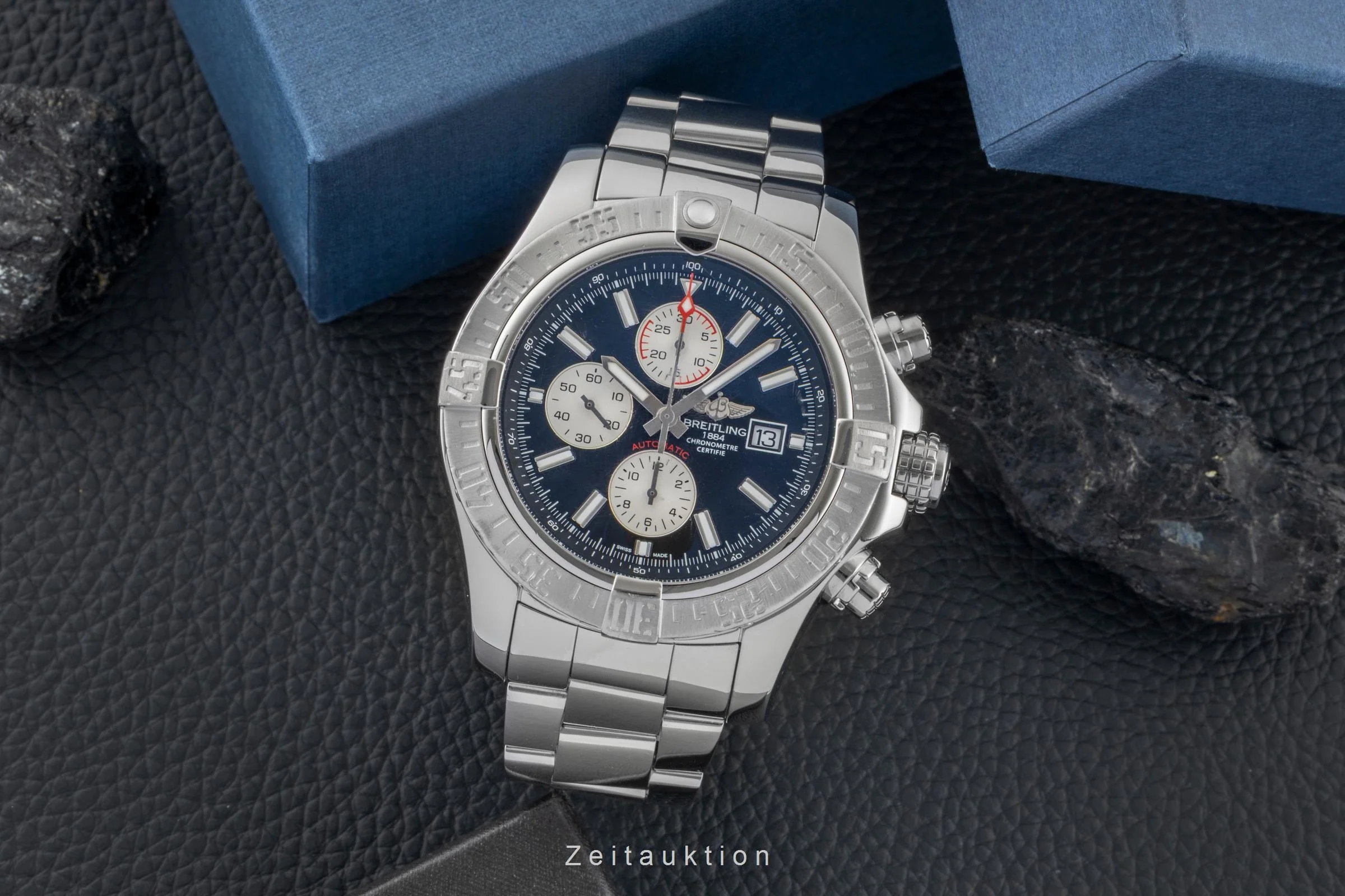 Breitling Super Avenger chronograph steel automatic men's watch A13371  [2600499] - Image 4