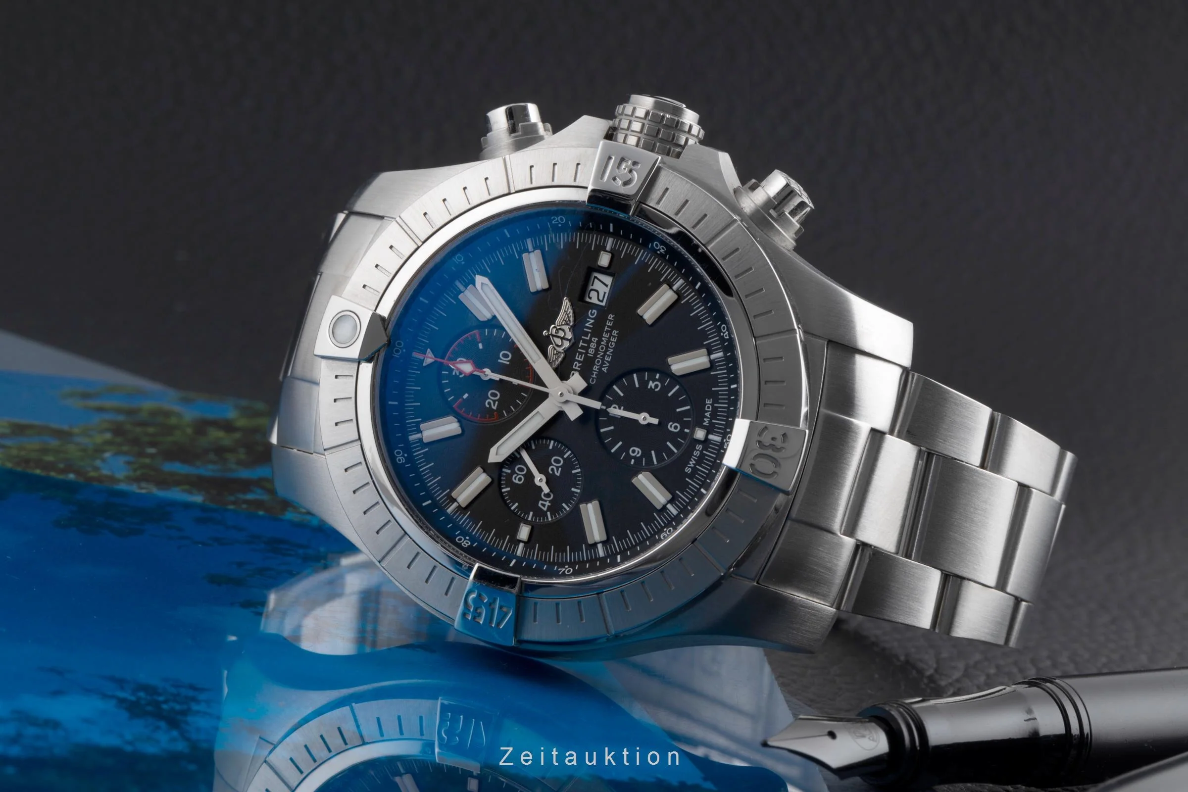 Breitling Super Avenger chronograph steel automatic men's watch A13375  [2504177] - Image 3