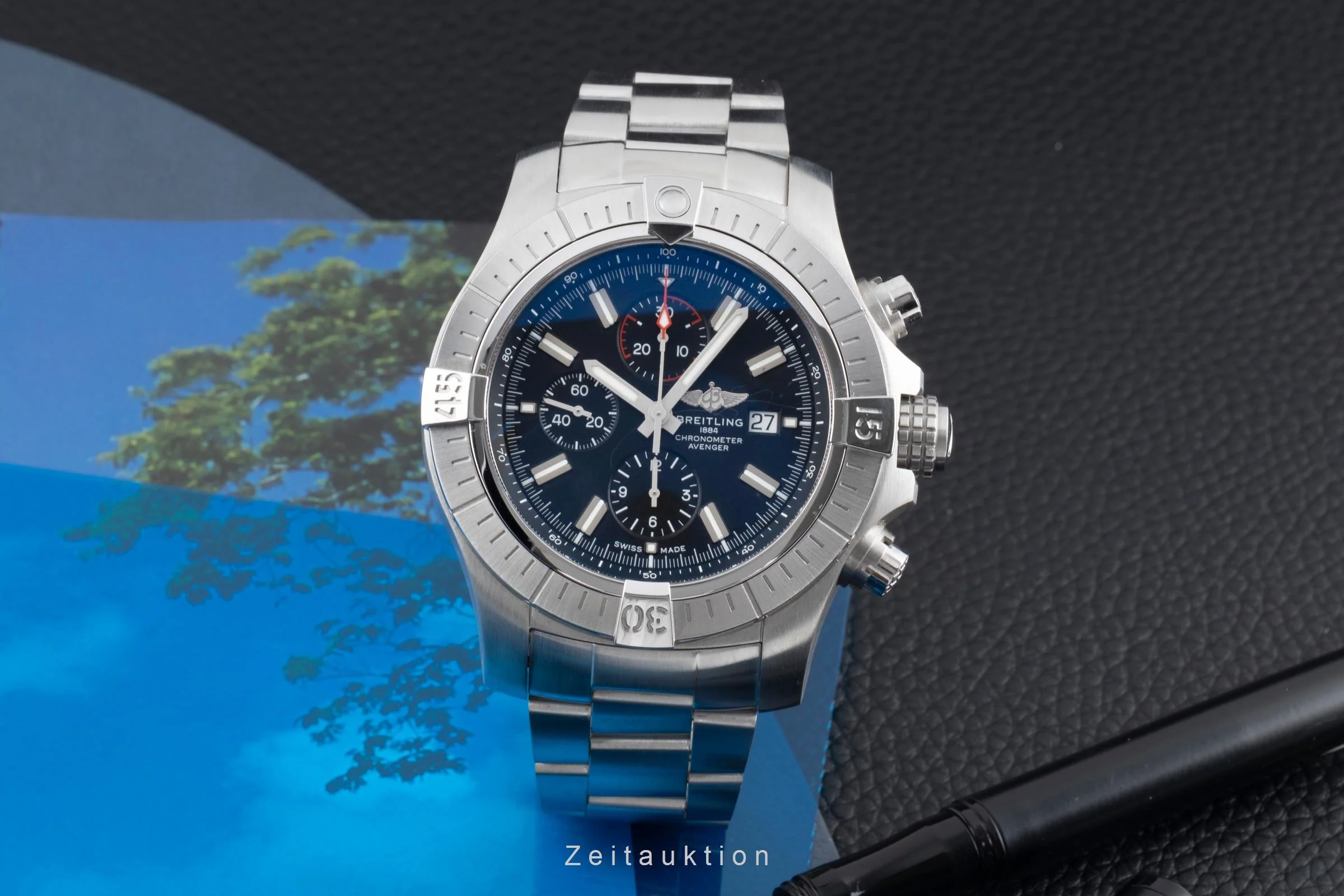 Breitling Super Avenger chronograph steel automatic men's watch A13375  [2504177] - Image 4