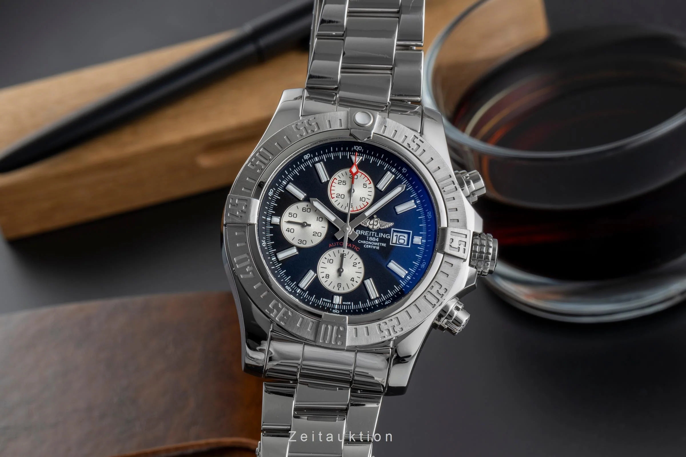 Breitling Super Avenger II chronograph steel automatic men's watch A13371  [2504308] - Image 2