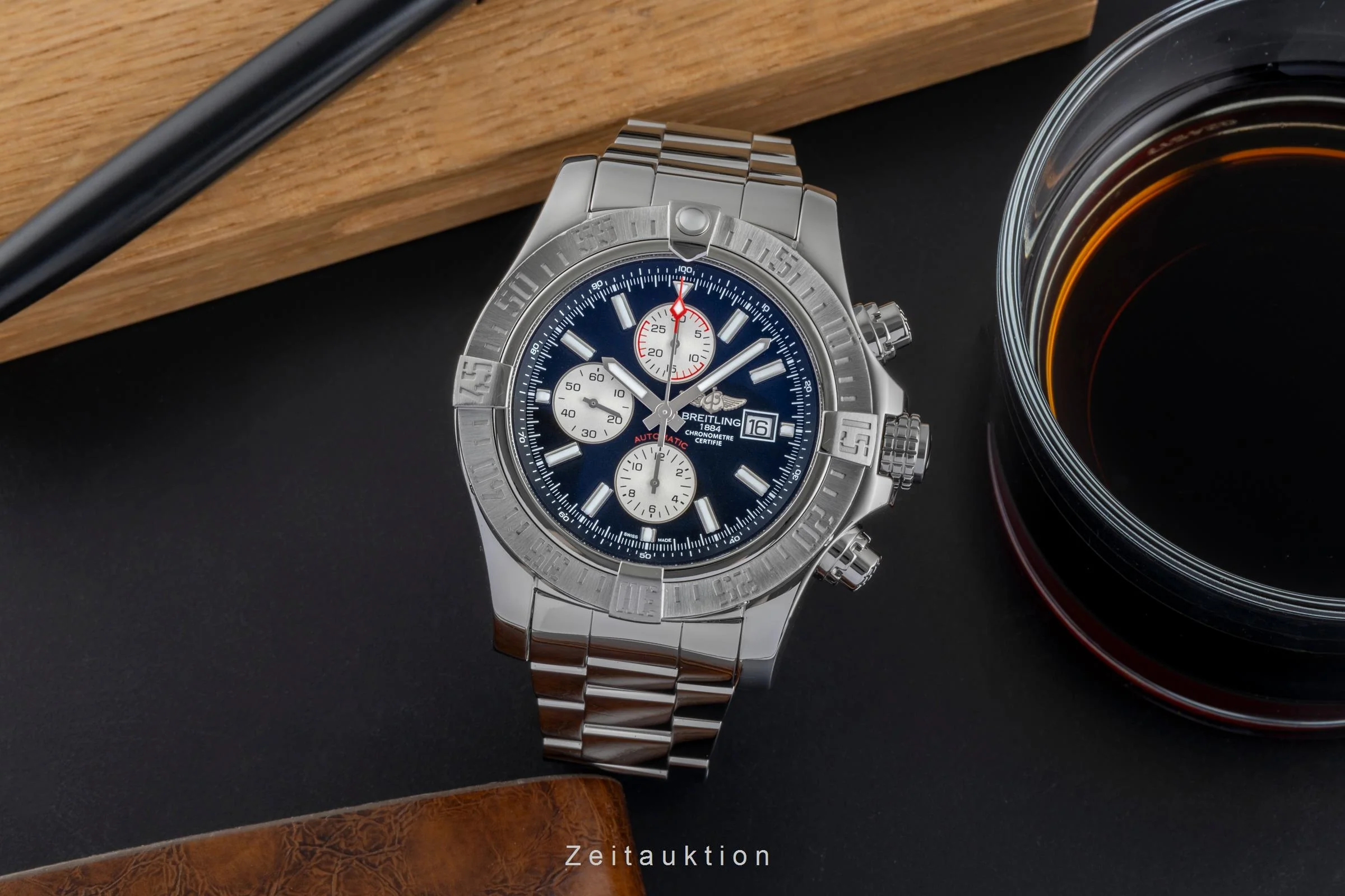 Breitling Super Avenger II chronograph steel automatic men's watch A13371  [2504308] - Image 4