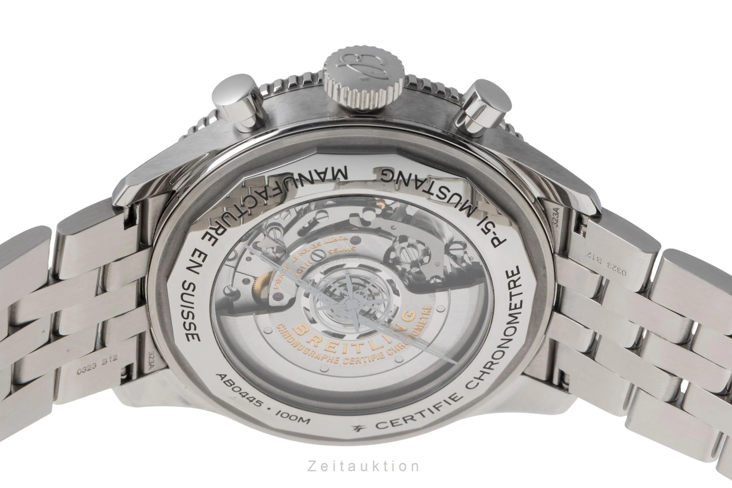 Breitling Super Avi chronograph steel automatic men's watch AB04453A1B1A1 LP: 11500EUR  [2600453] - Image 12