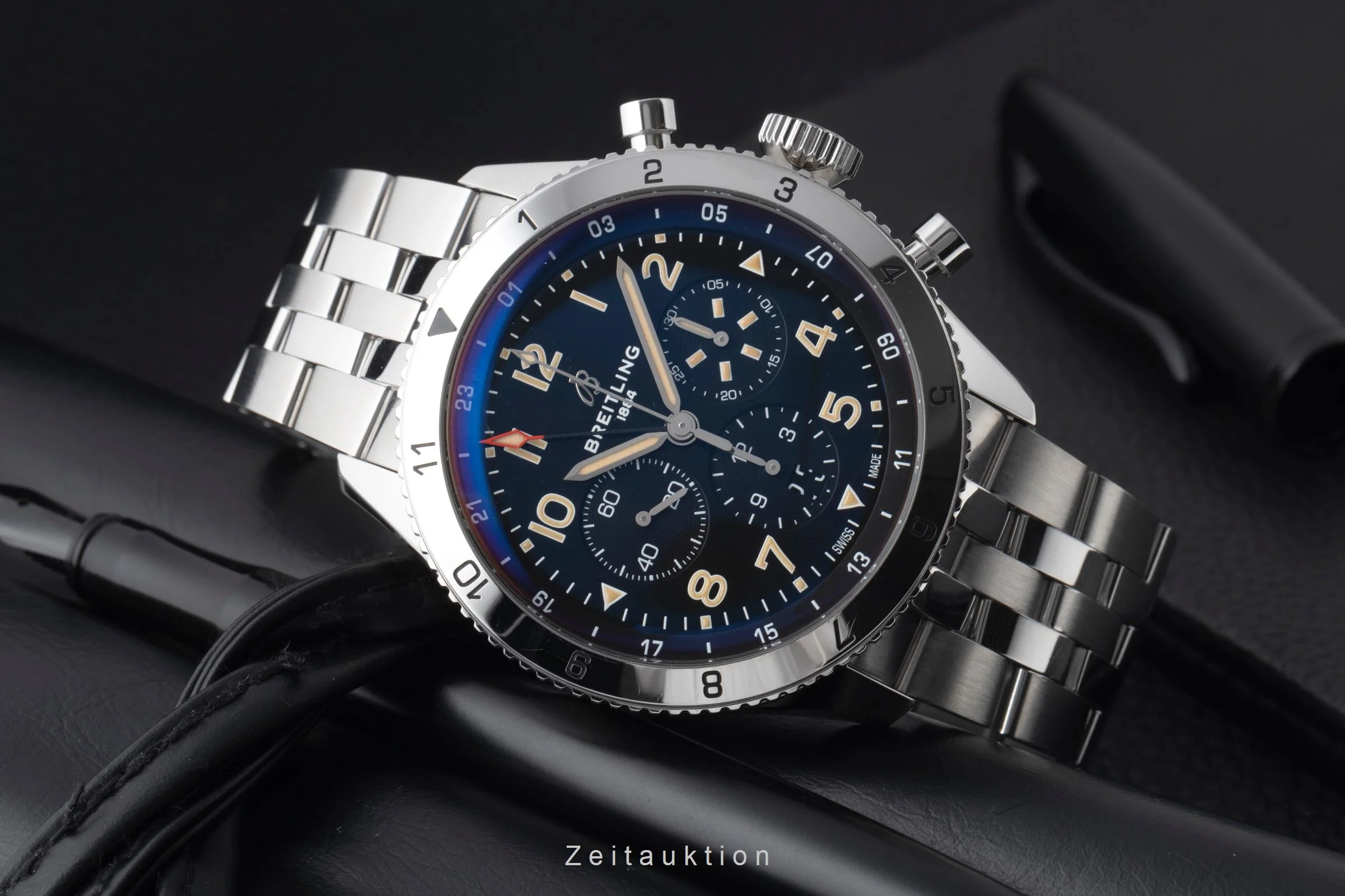 Breitling Super Avi chronograph steel automatic men's watch AB04453A1B1A1 LP: 11500EUR  [2600453] - Image 3