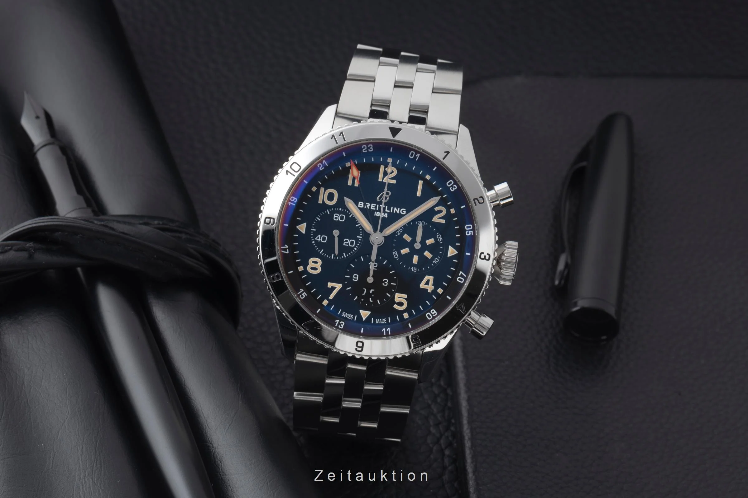 Breitling Super Avi chronograph steel automatic men's watch AB04453A1B1A1 LP: 11500EUR  [2600453] - Image 4