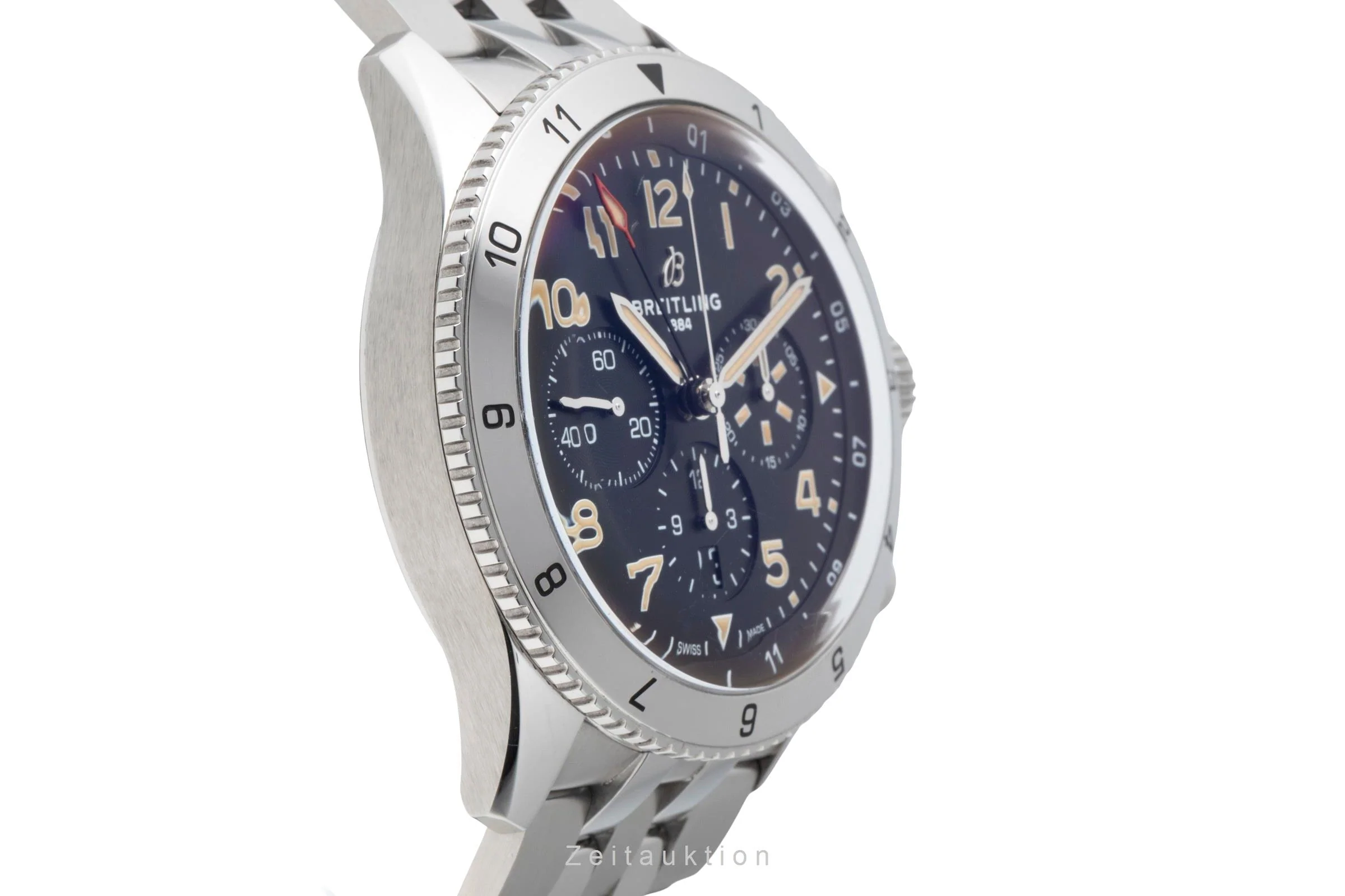 Breitling Super Avi chronograph steel automatic men's watch AB04453A1B1A1 LP: 11500EUR  [2600453] - Image 8