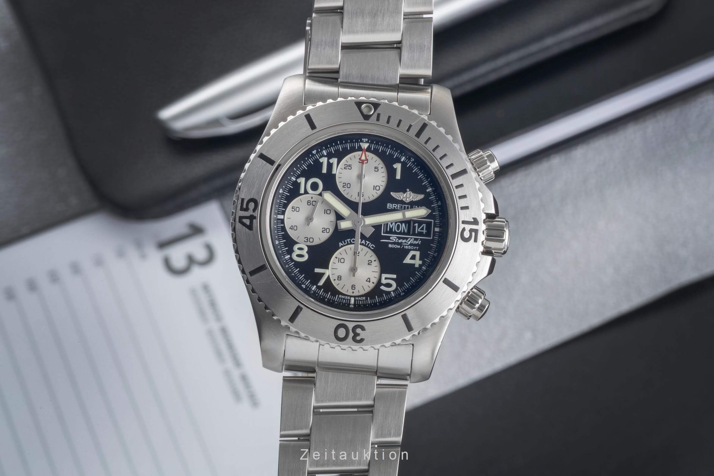 Breitling Superocean Chronograph chronograph steel automatic men's watch A13341  [2500480] - Image 2