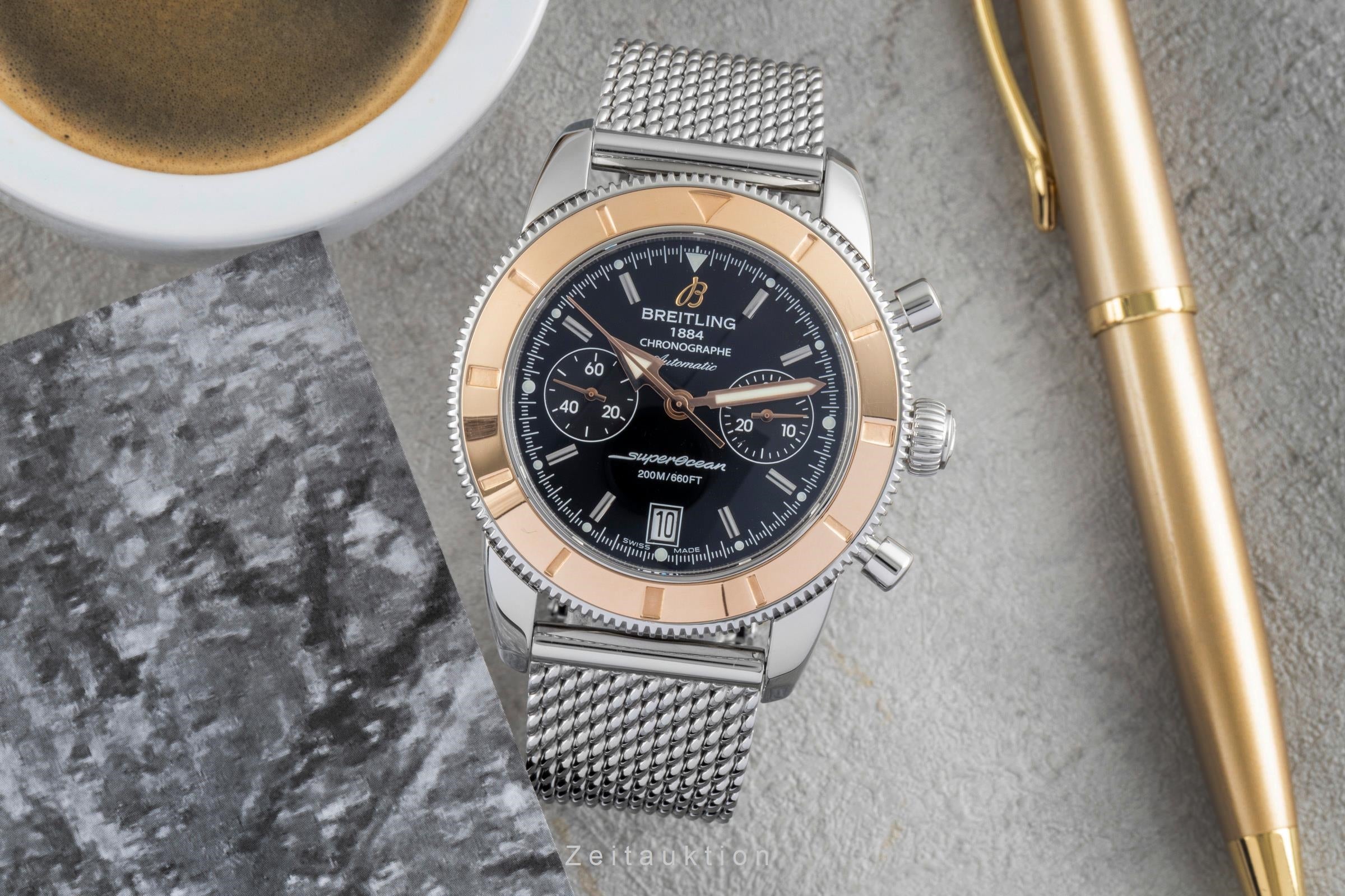 Breitling Superocean Chronograph chronograph steel / gold automatic men's watch U23370  [2505602] - Image 4