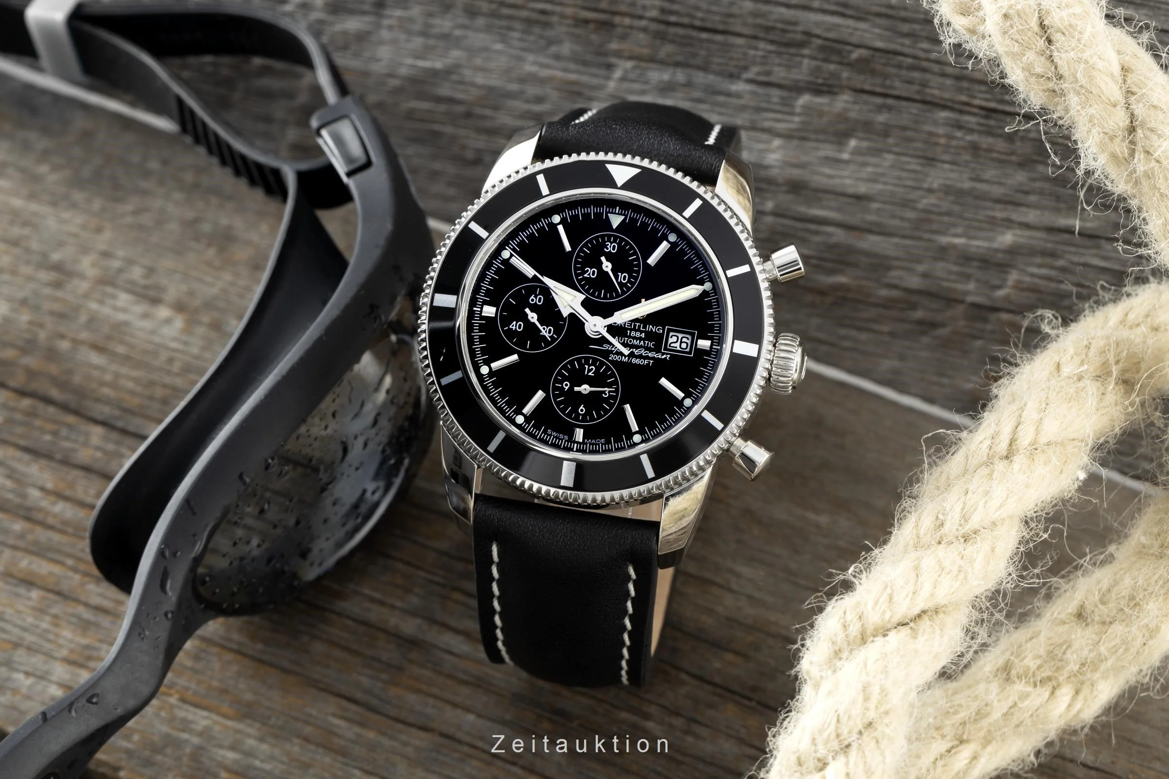 Breitling Superocean chronograph steel automatic men's watch A13320 LP: 5550EUR  [2201129] - Image 2