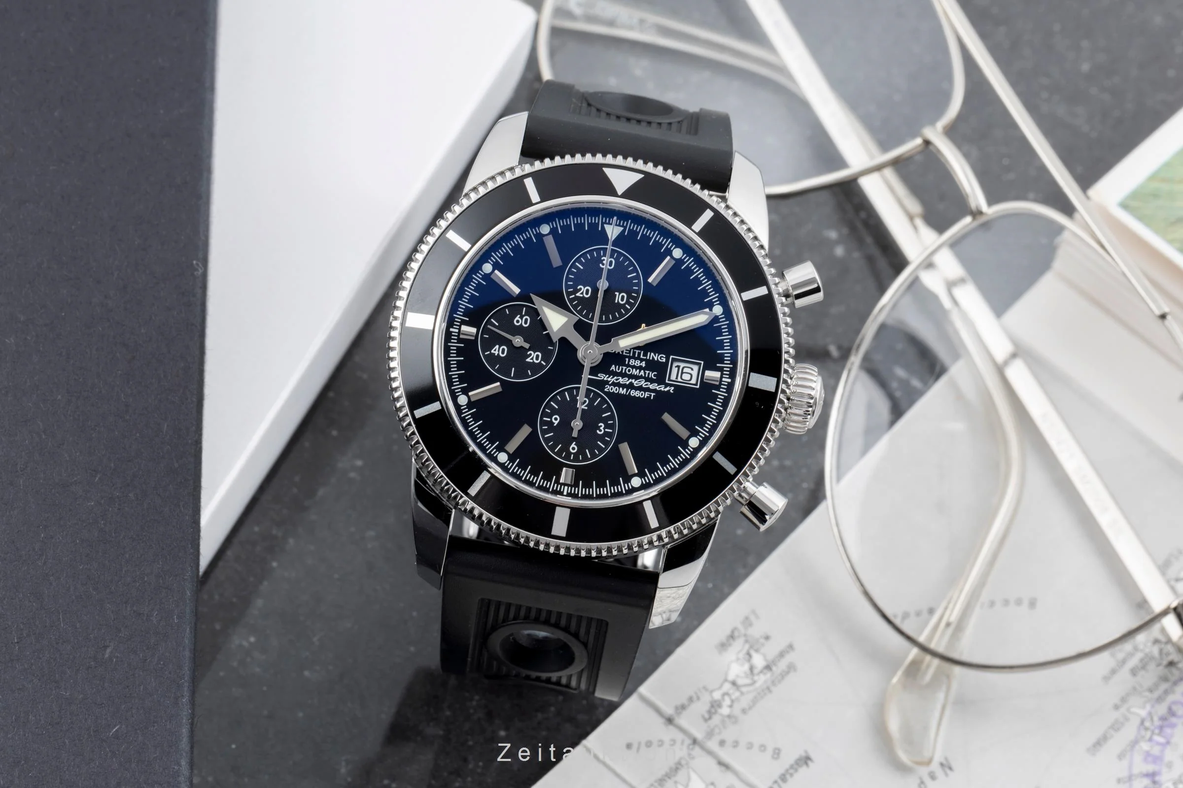 Breitling Superocean chronograph steel automatic men's watch A13320  [2505464] - Image 4