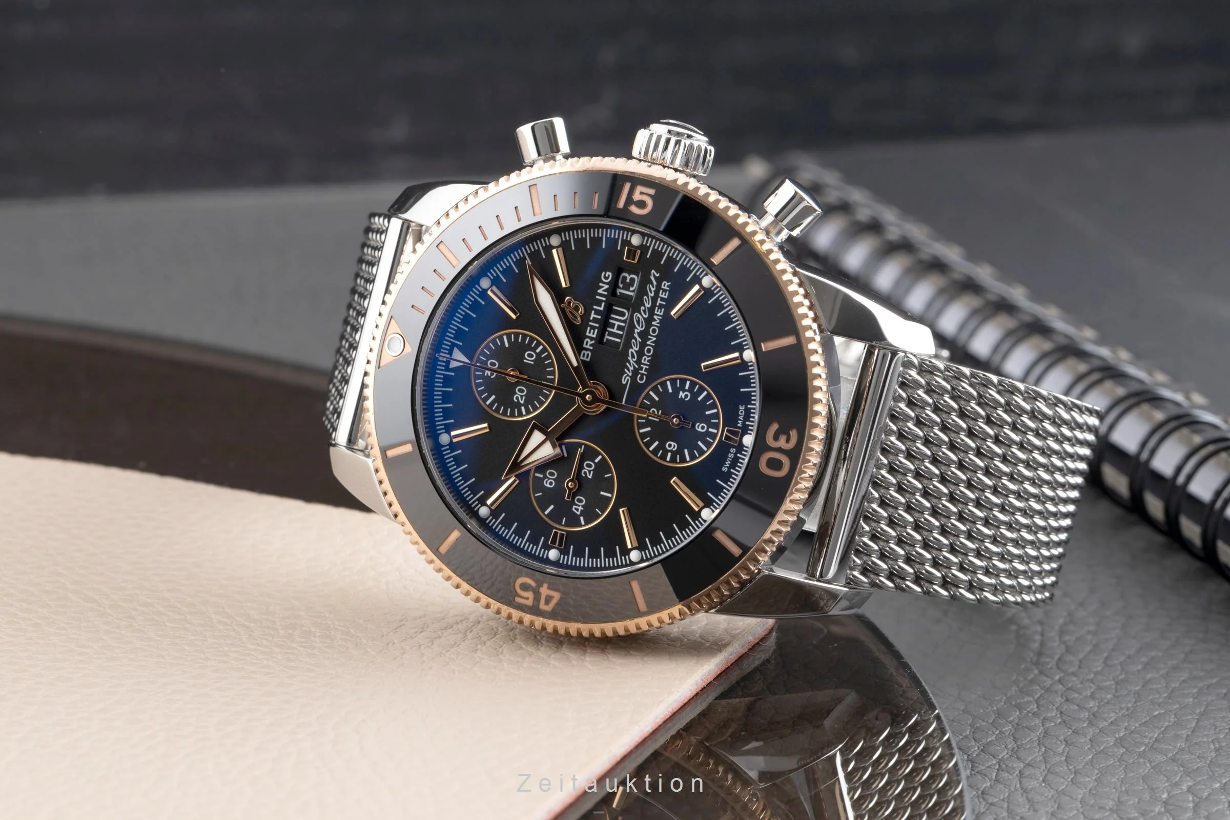Breitling Superocean chronograph steel / gold automatic men's watch U13313 LP: 10200EUR  [2502879] - Image 3