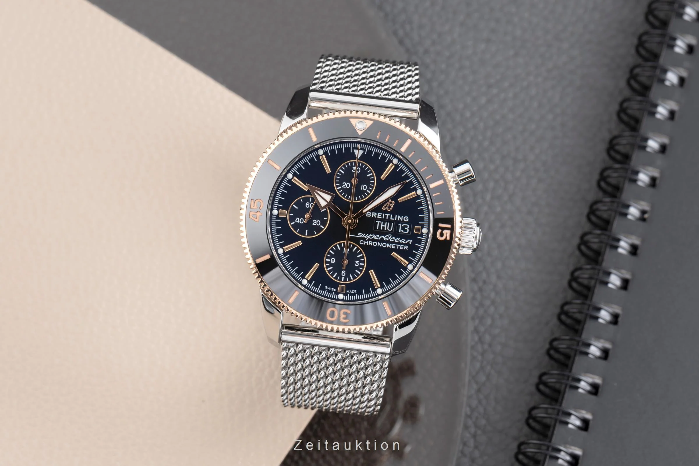Breitling Superocean chronograph steel / gold automatic men's watch U13313 LP: 10200EUR  [2502879] - Image 4
