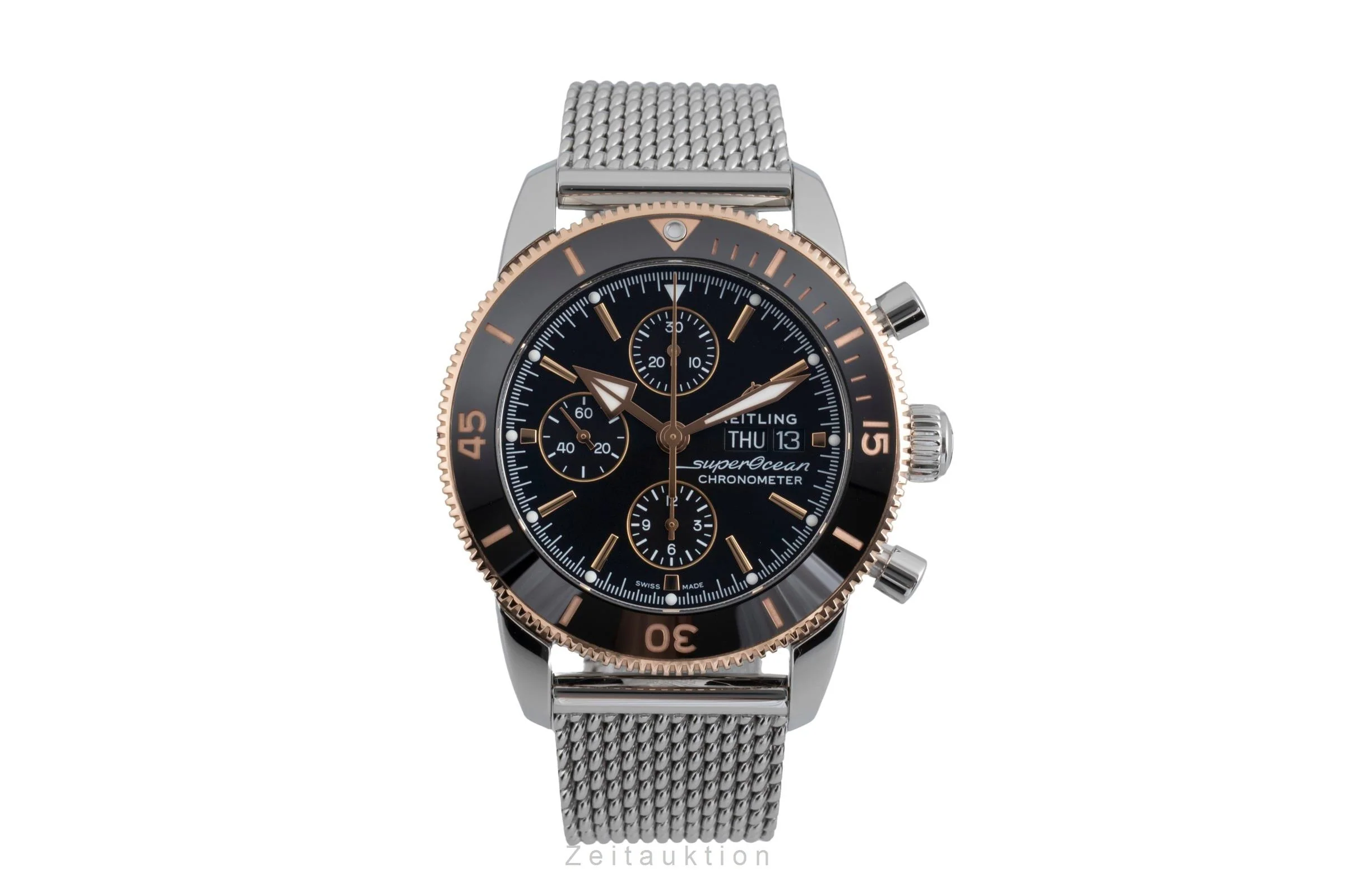 Breitling Superocean chronograph steel / gold automatic men's watch U13313 LP: 10200EUR  [2502879] - Image 5