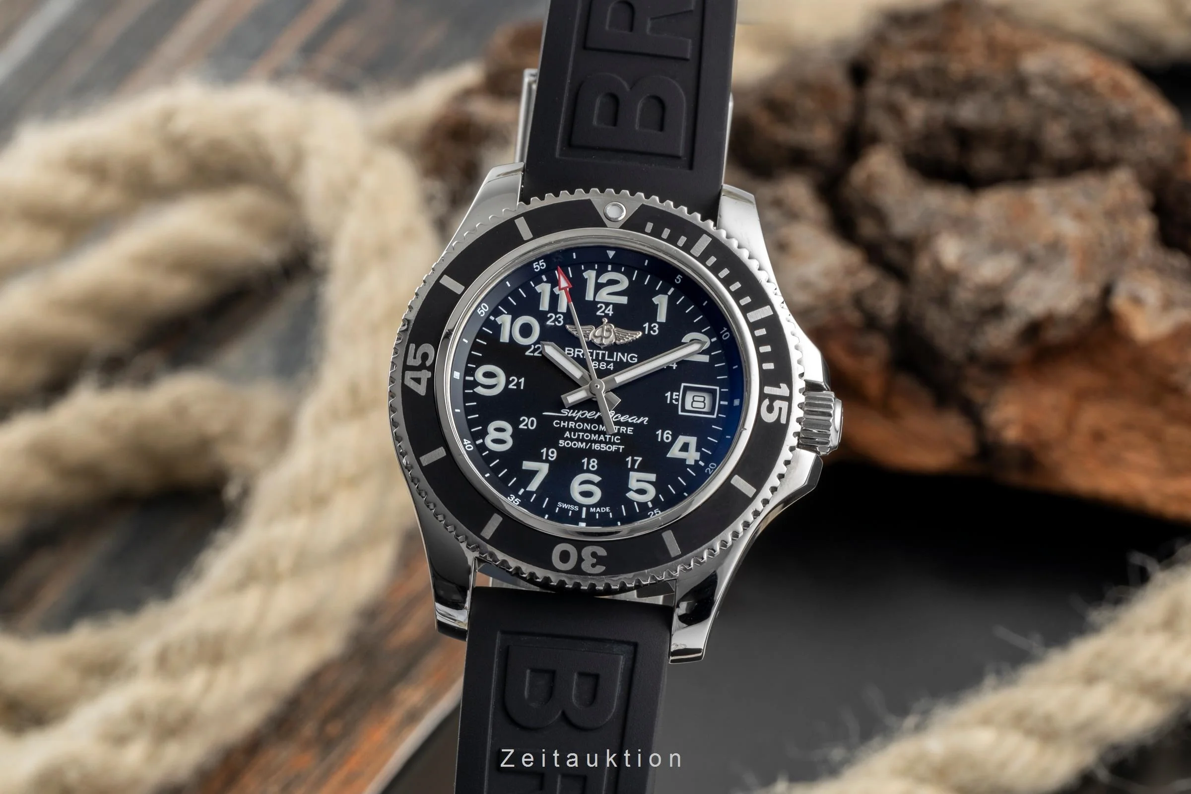 Breitling Superocean steel automatic men's watch A17365  [2502908] - Image 2