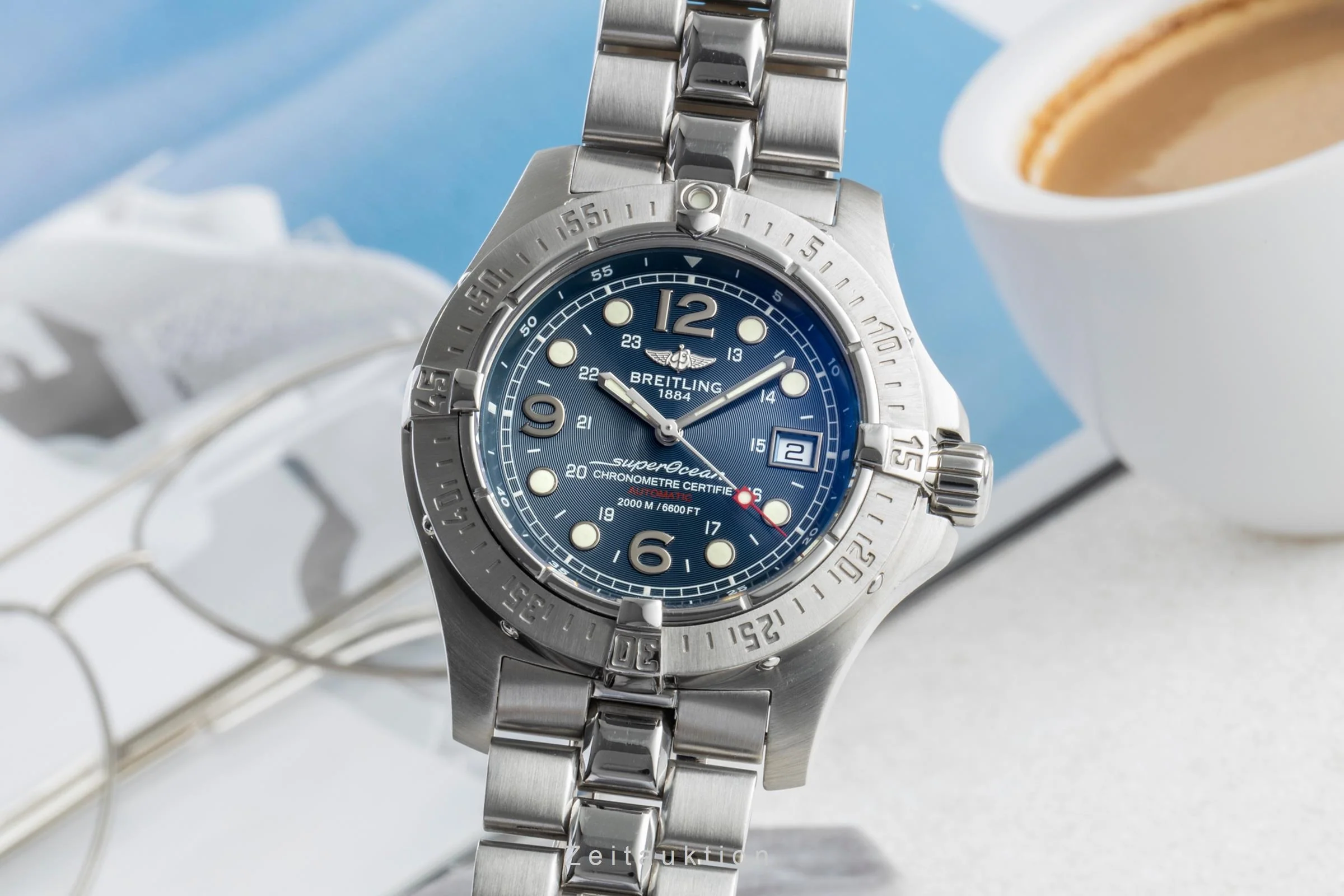 Breitling Superocean steel automatic men's watch A17390  [2600262] - Image 2