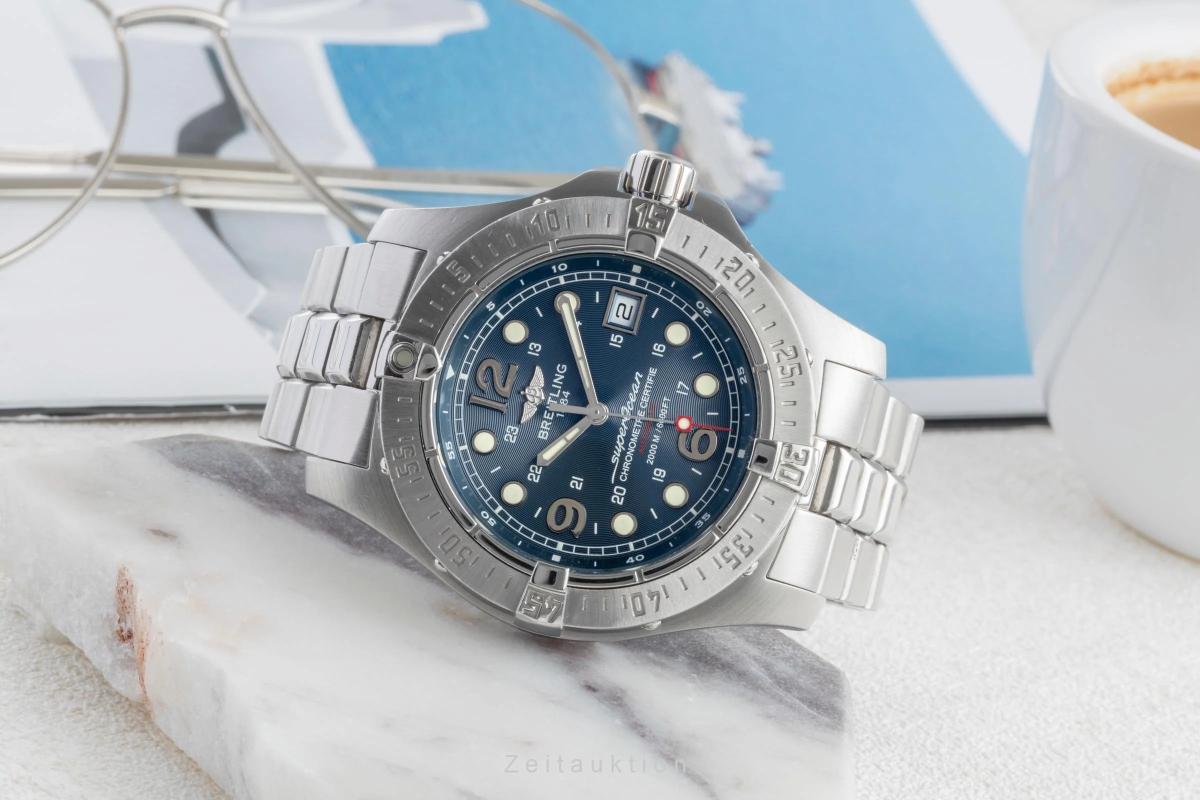 Breitling Superocean steel automatic men's watch A17390  [2600262] - Image 3