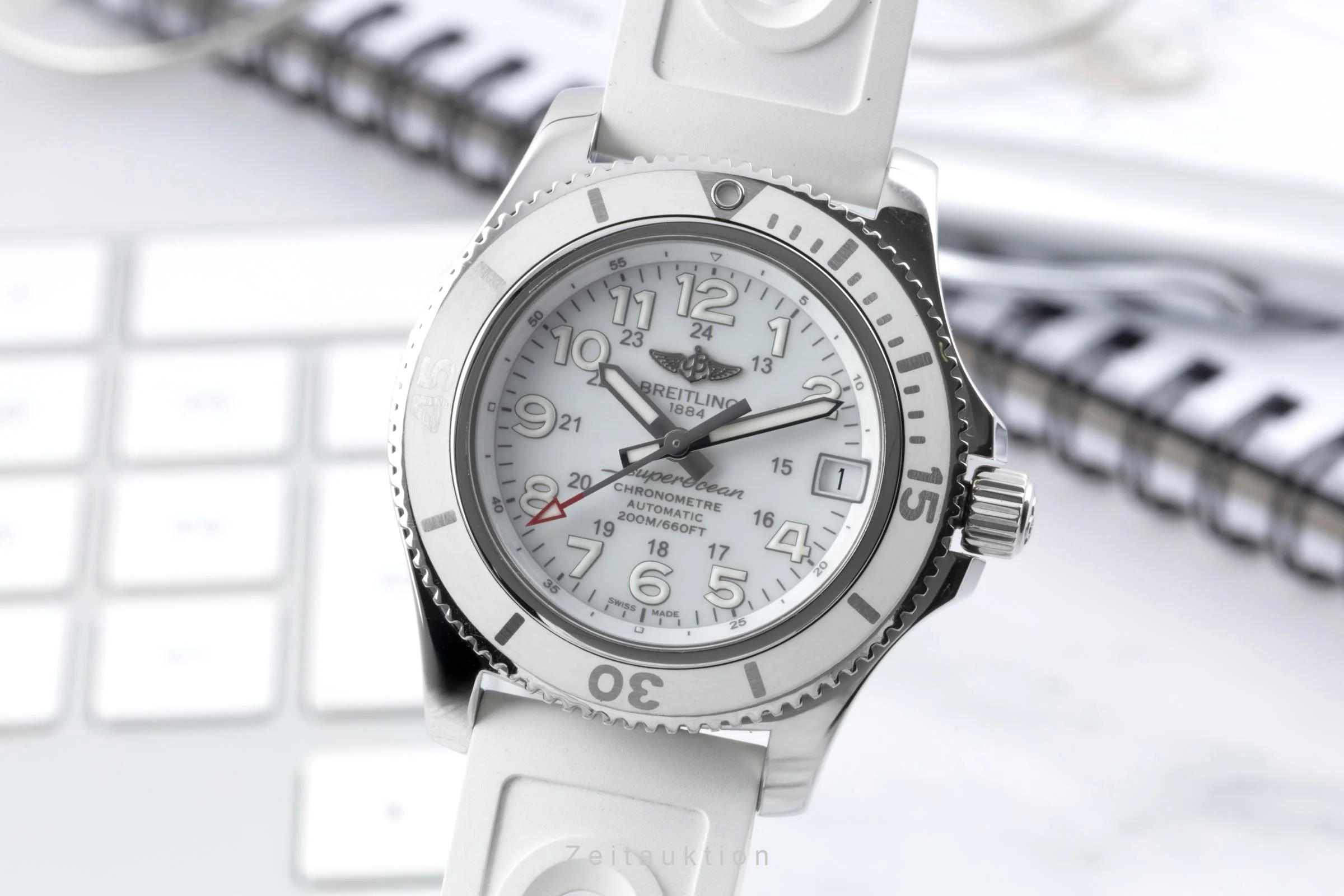 Breitling Superocean steel automatic women's watch A17312D2/A775 LP: 5050EUR  [2505054] - Image 2