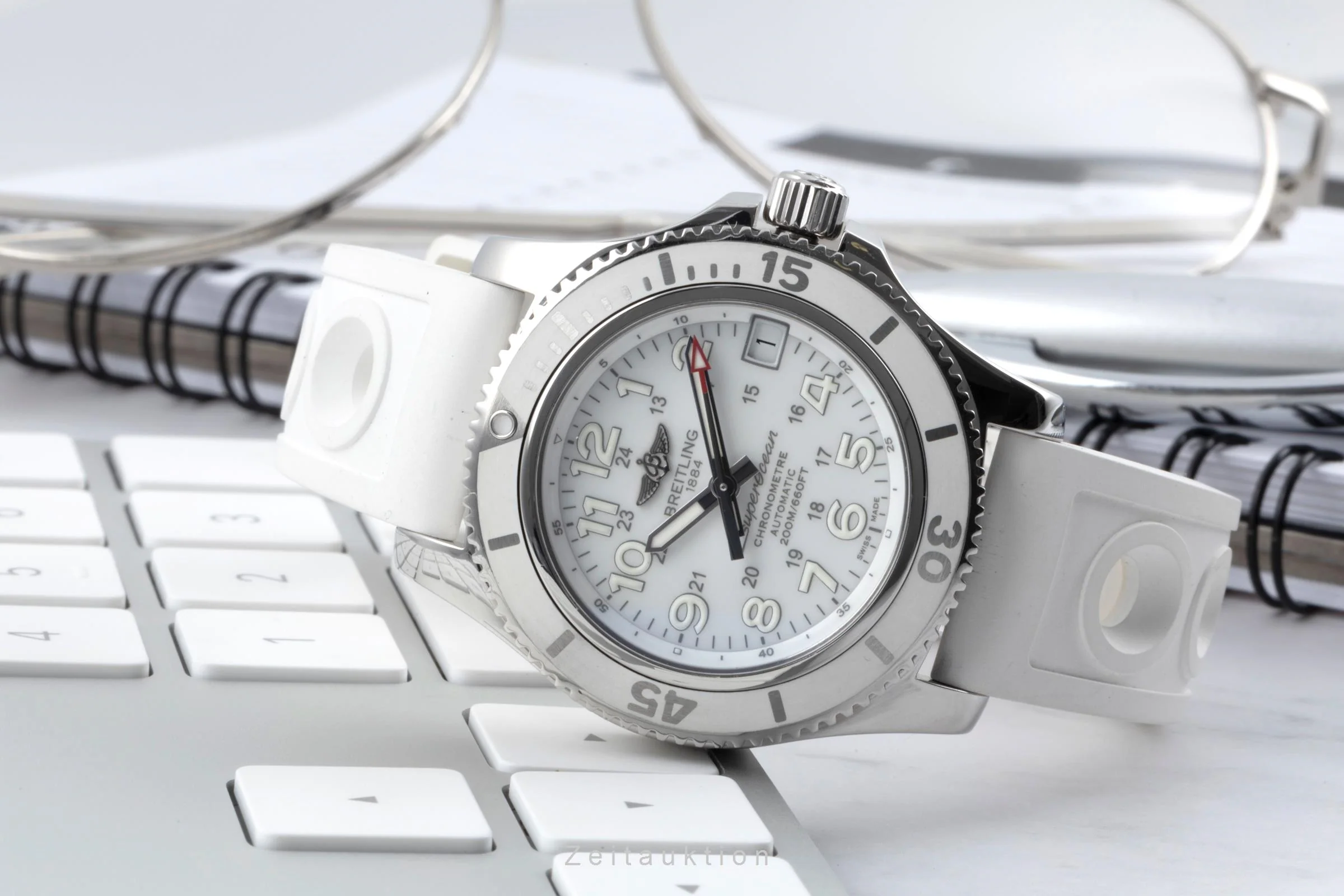 Breitling Superocean steel automatic women's watch A17312D2/A775 LP: 5050EUR  [2505054] - Image 3