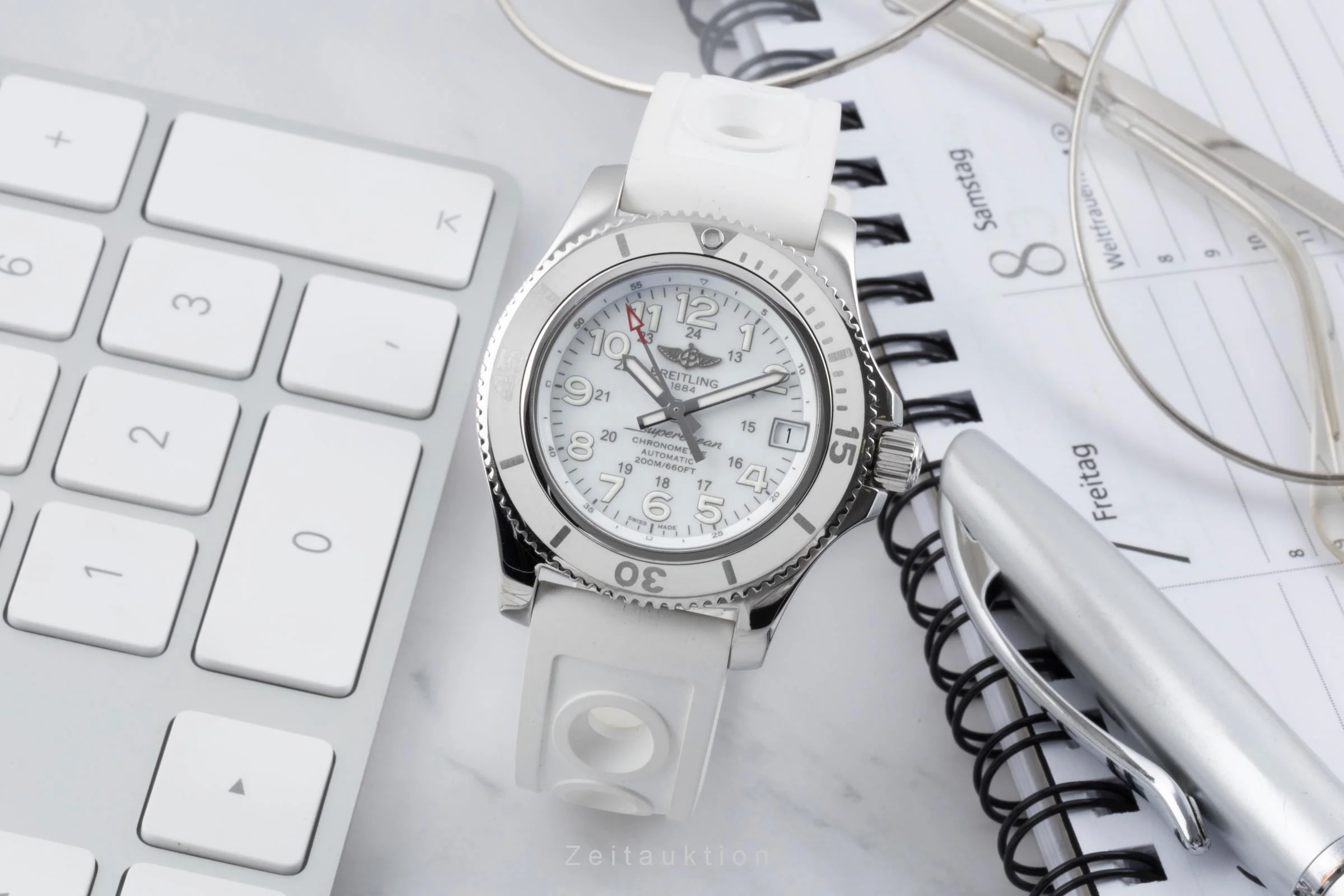 Breitling Superocean steel automatic women's watch A17312D2/A775 LP: 5050EUR  [2505054] - Image 4